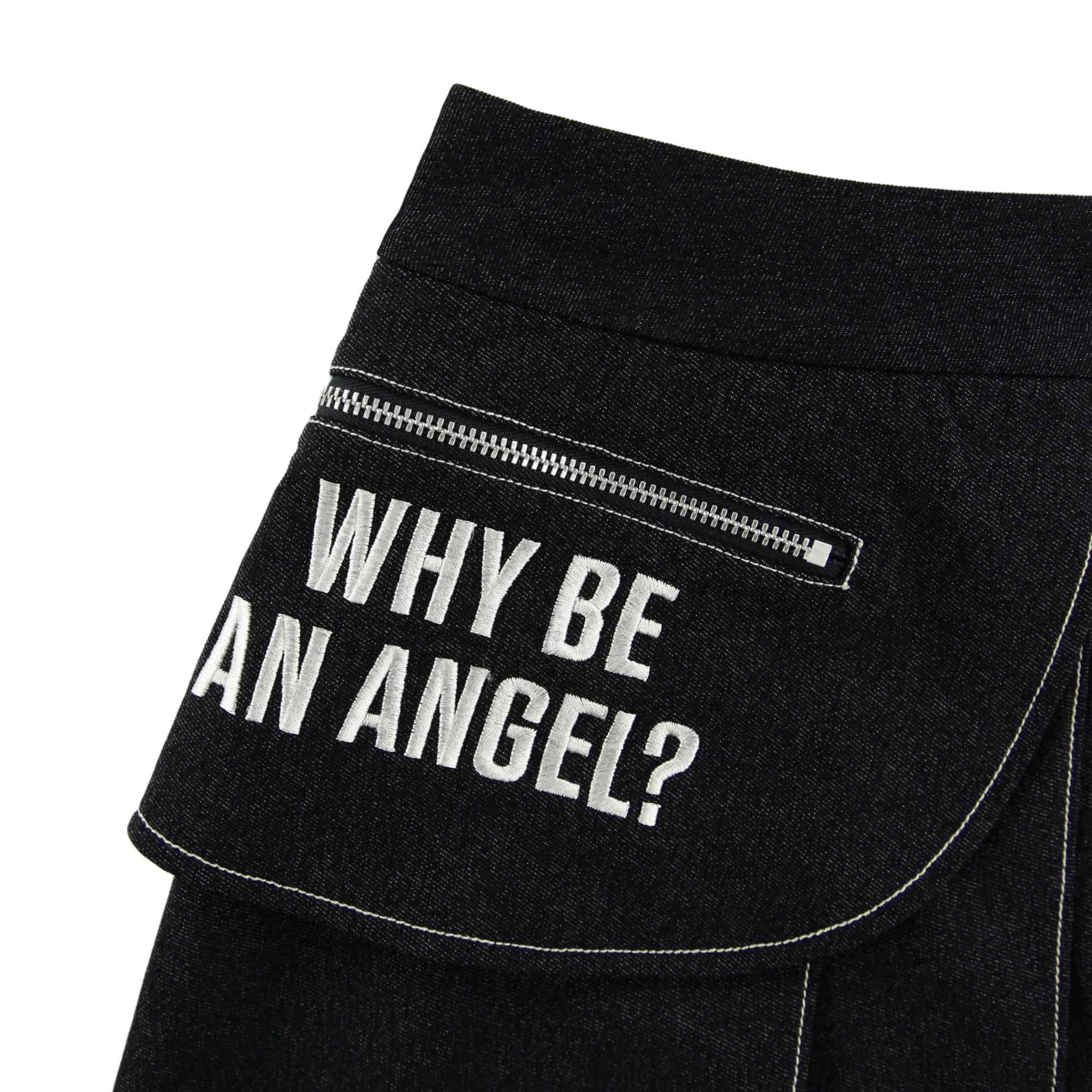 WOMENS デニムライク2WAY スカート インディゴブルー/072242370