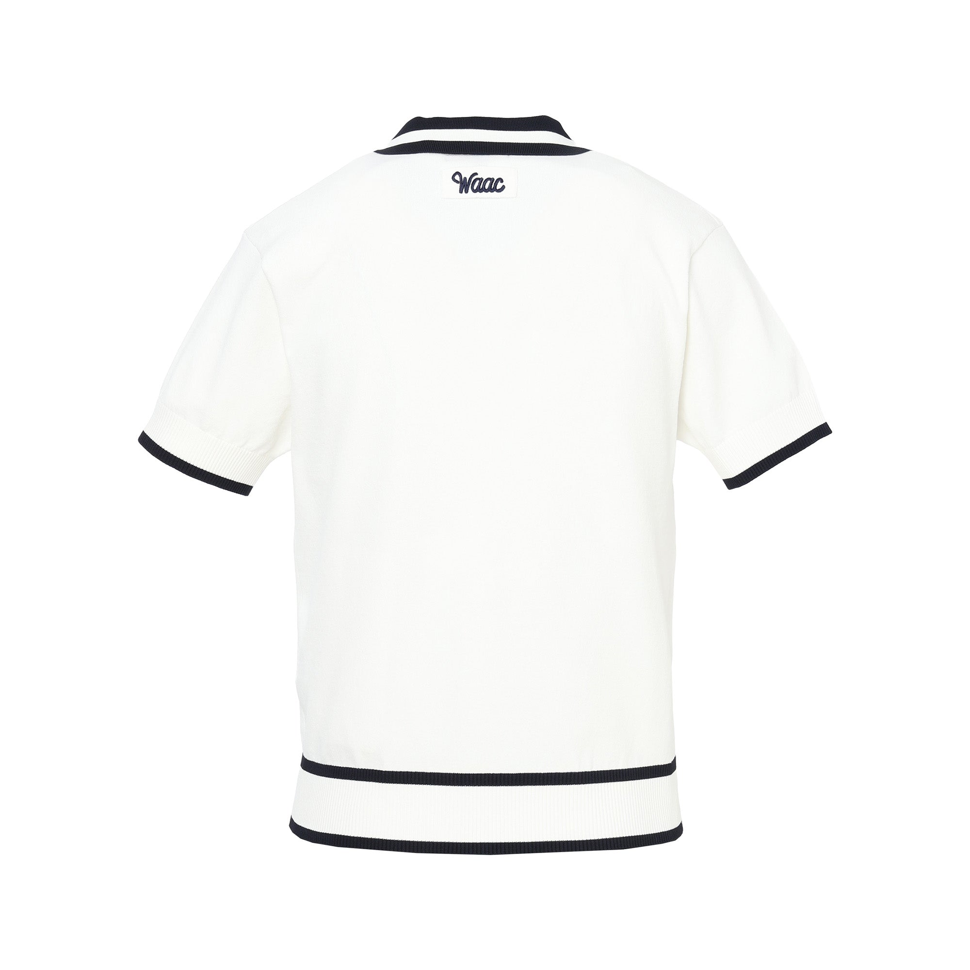 WOMEN ストレッチニットポロ ホワイト