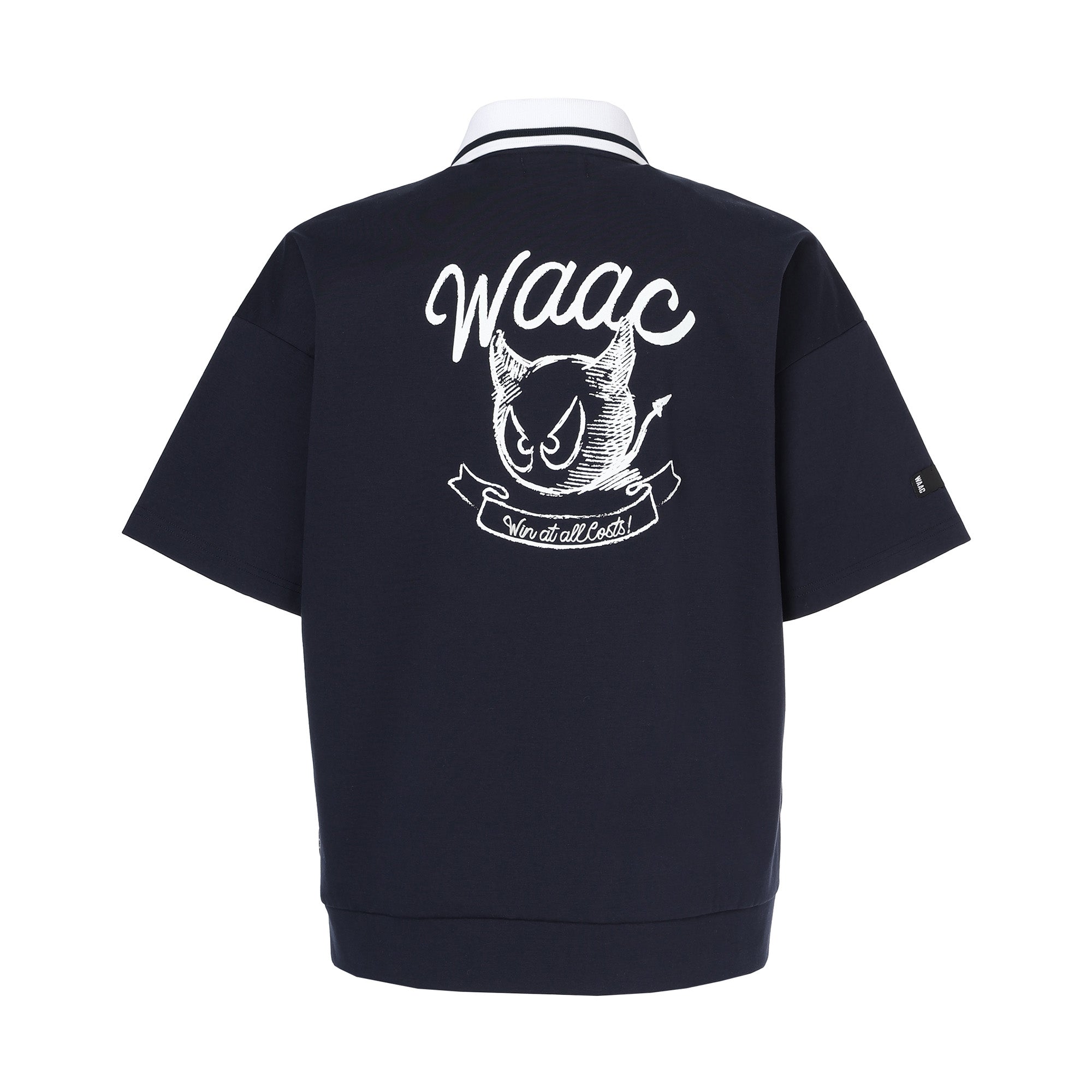 MEN ライトストレッチポンチ ポロシャツ ネイビー