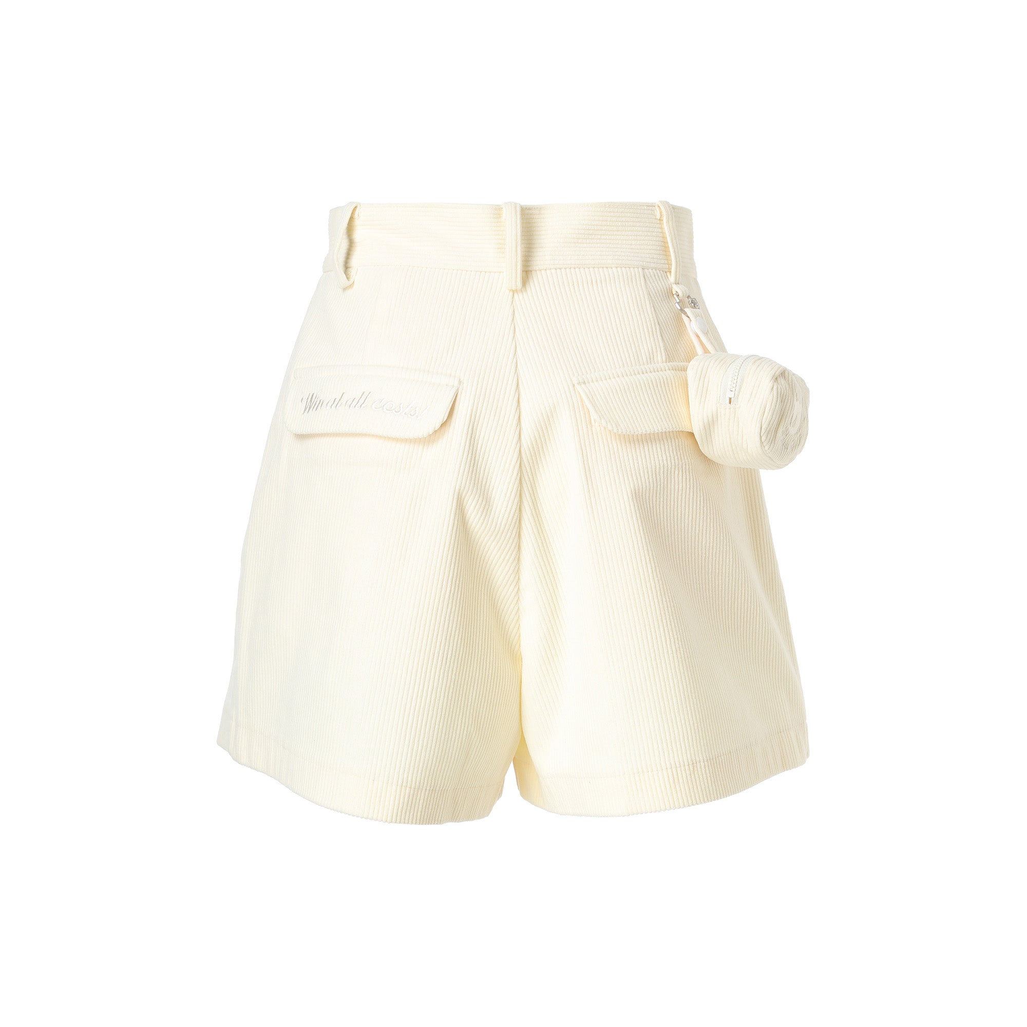 WOMEN コーデュロイショートパンツ アイボリー