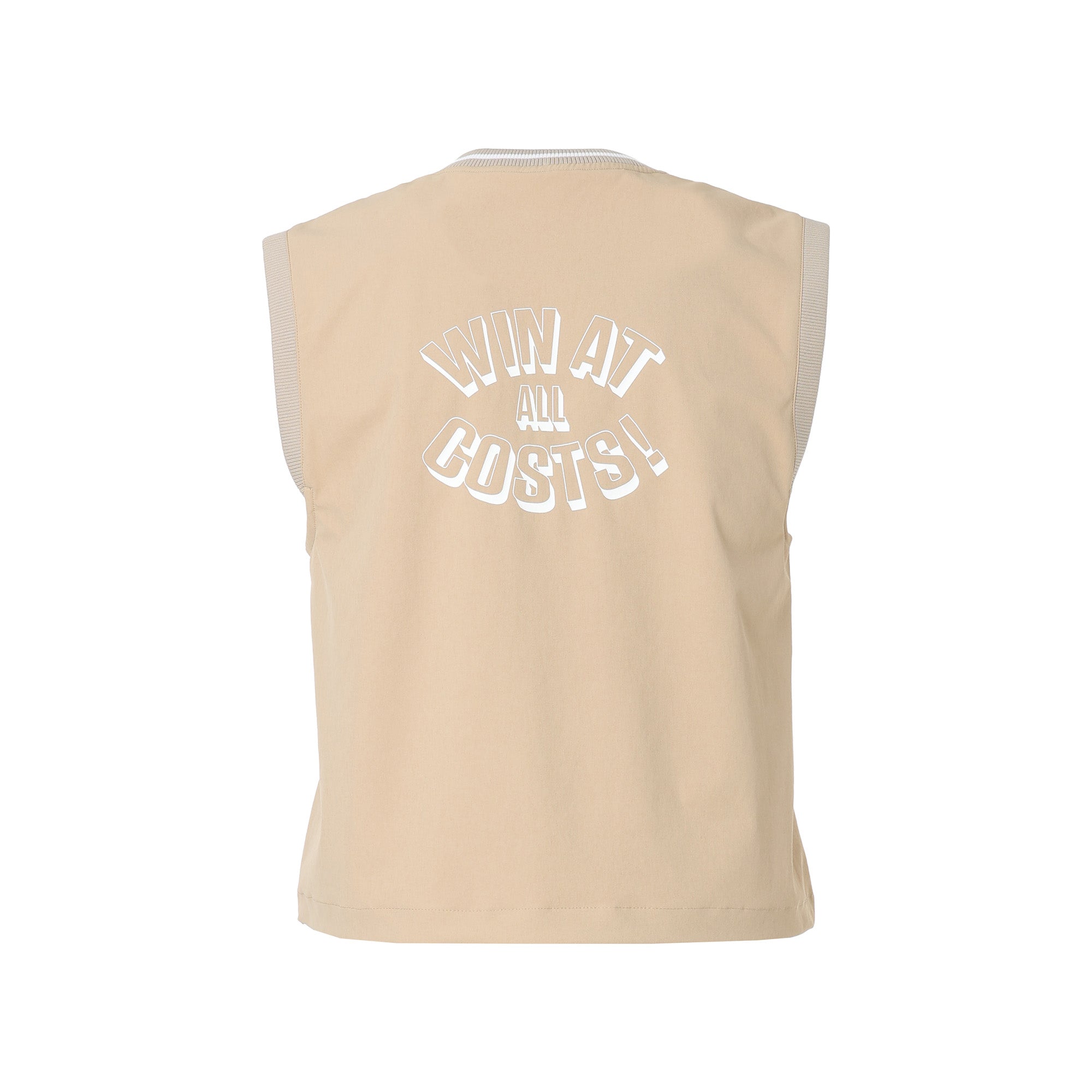 WOMEN 4WAYストレッチ プルオーバーベスト ベージュ