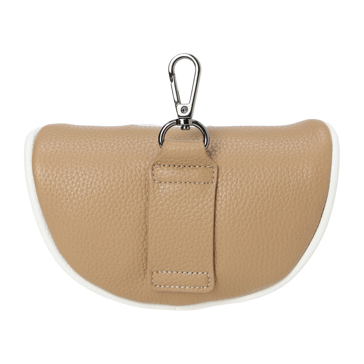 GRAINY SYNTHETIC LEATHER ボールポーチ ホワイト