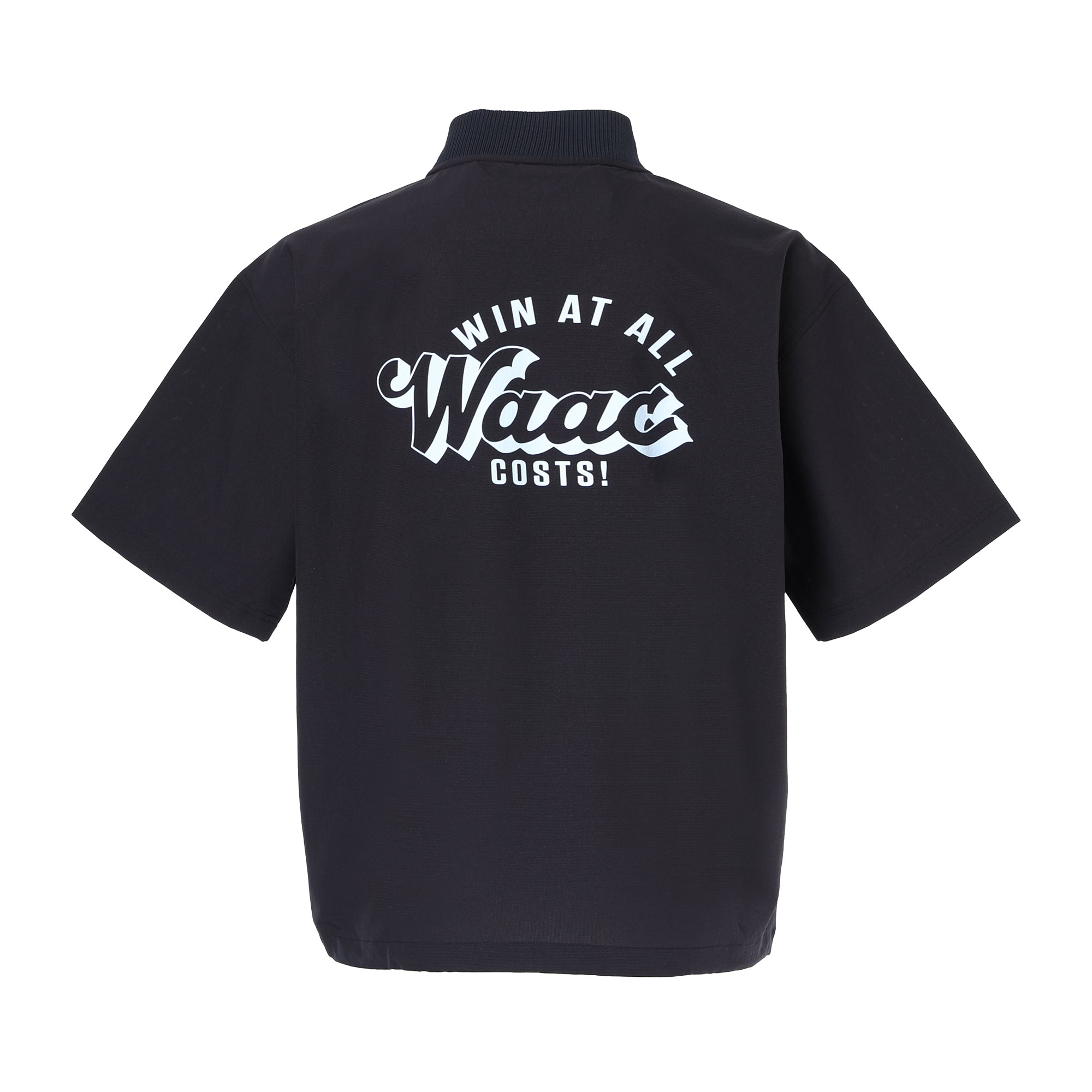 MEN COOLDOTSミニリップストップ ハーフジップ ネイビー