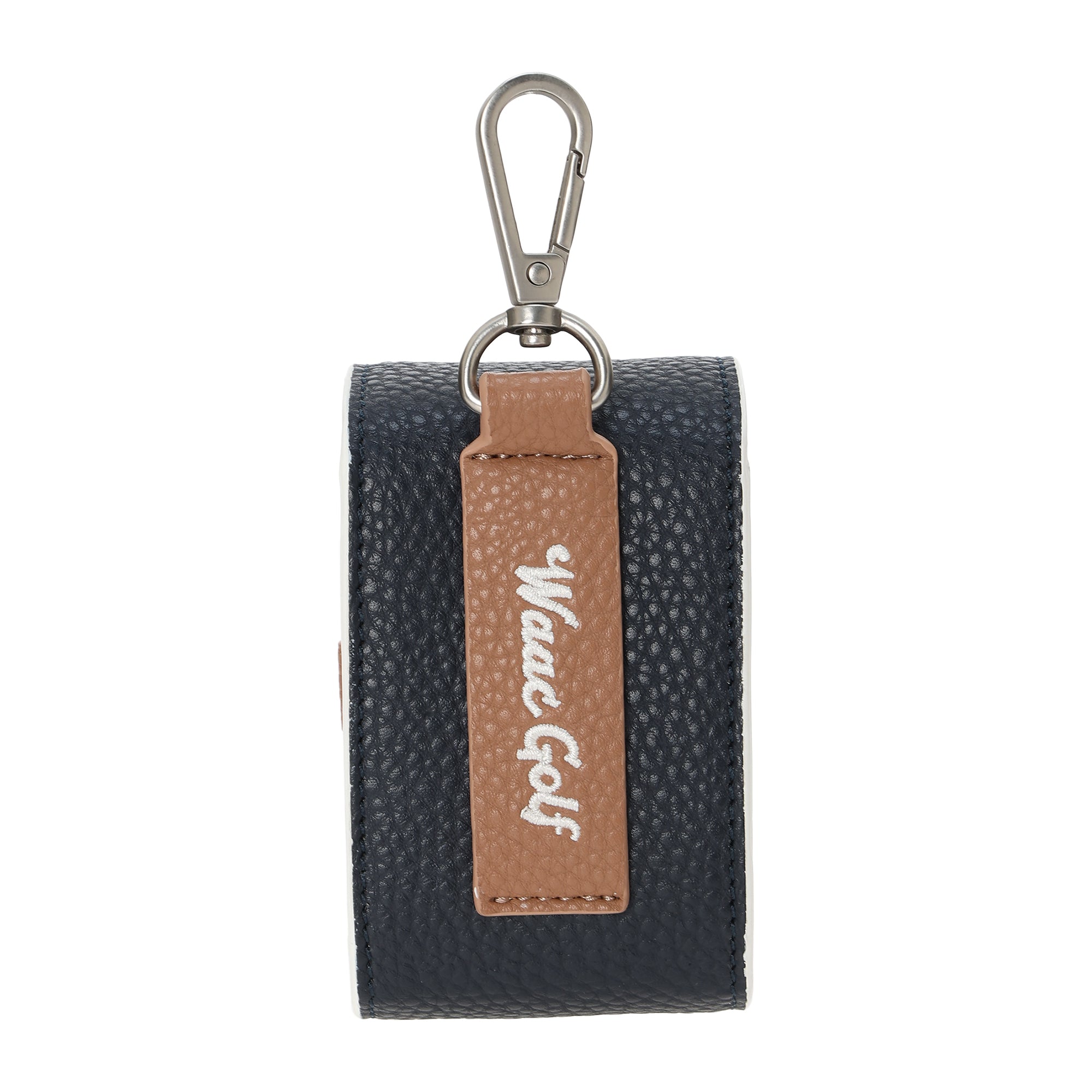 UNISEX Grainy Synthetic Leather ボールポーチ アイボリー