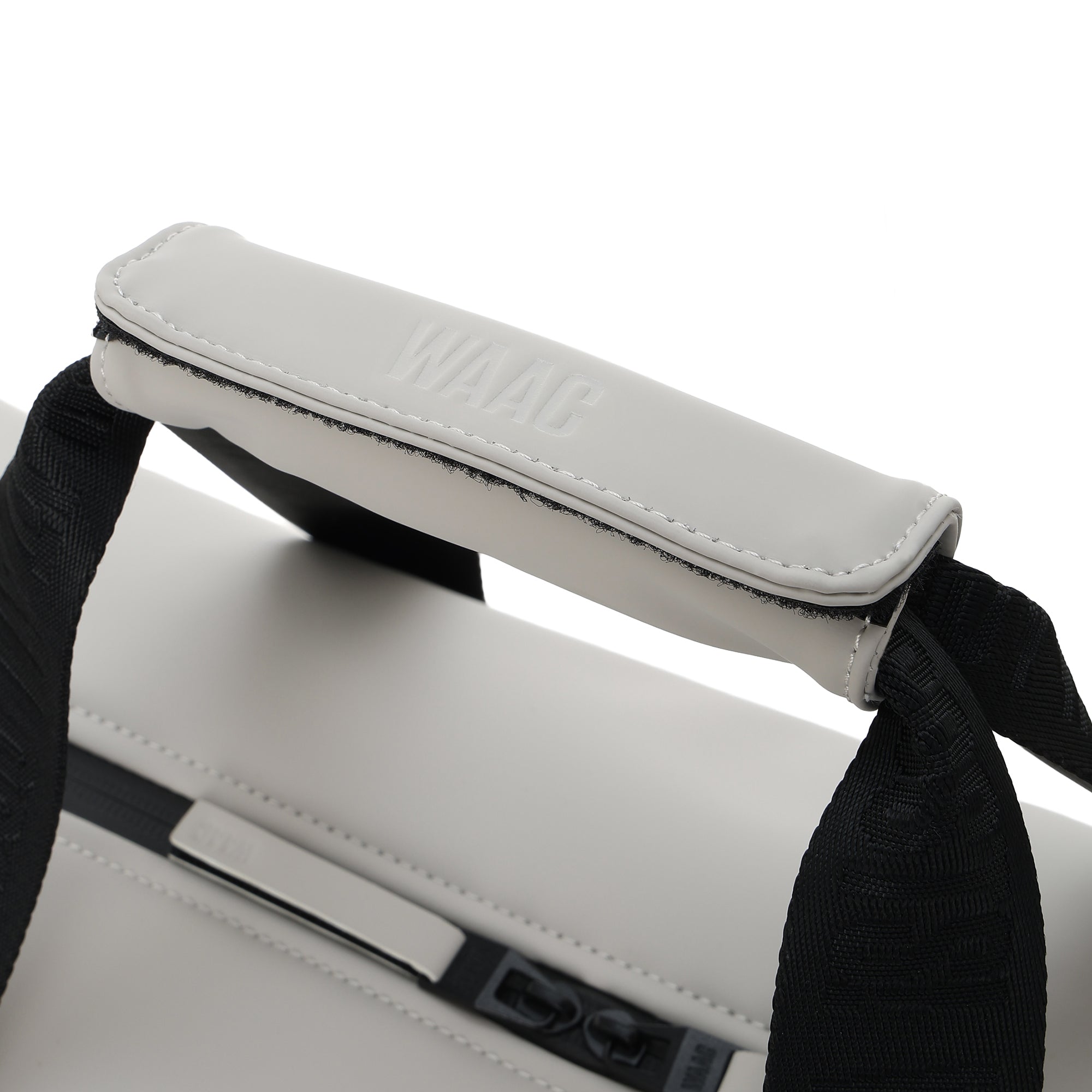 UNISEX MATTE FAUX LEATHER ボストンバッグ ブラック