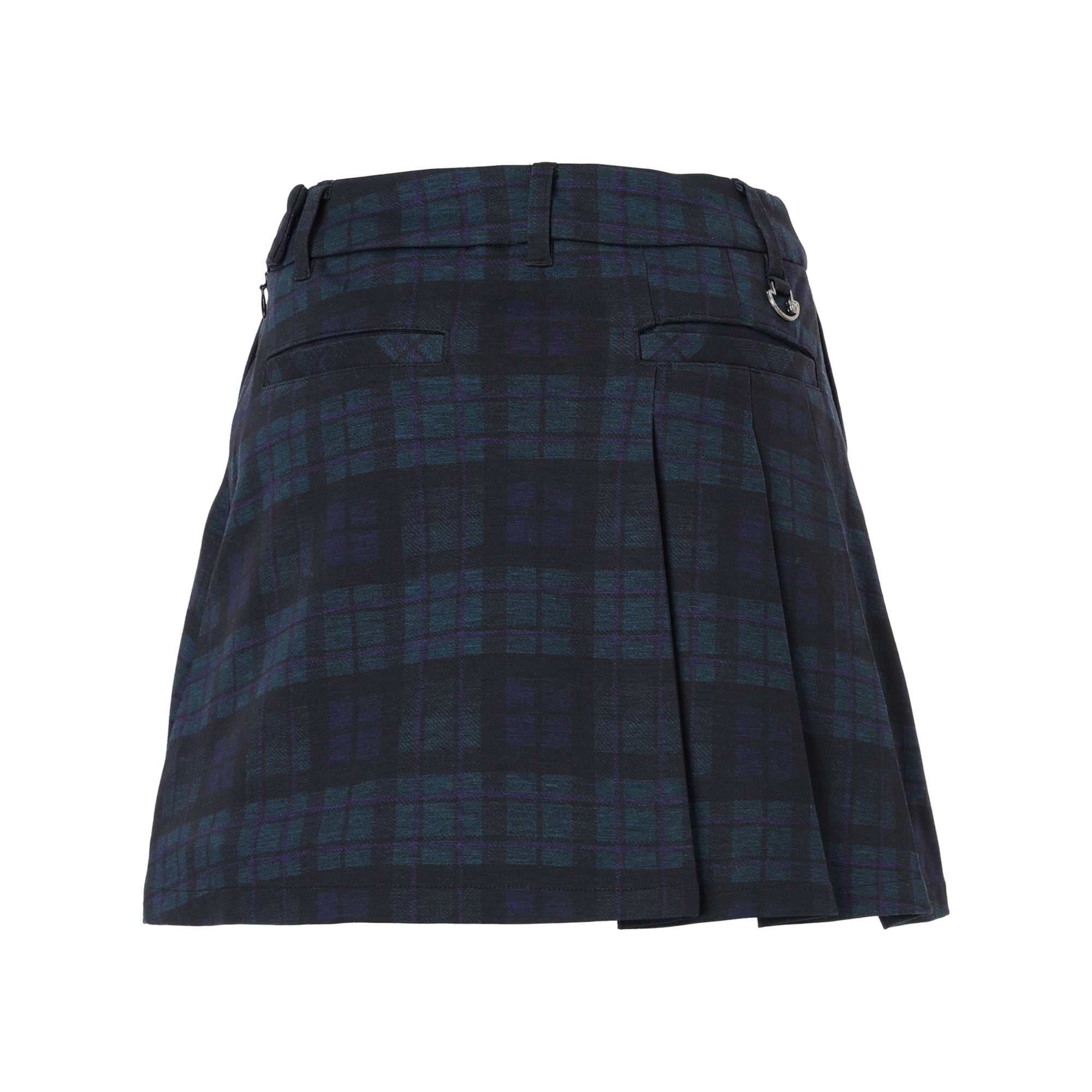 WOMENS シーズンチェックスカート ティールブルー/072244371