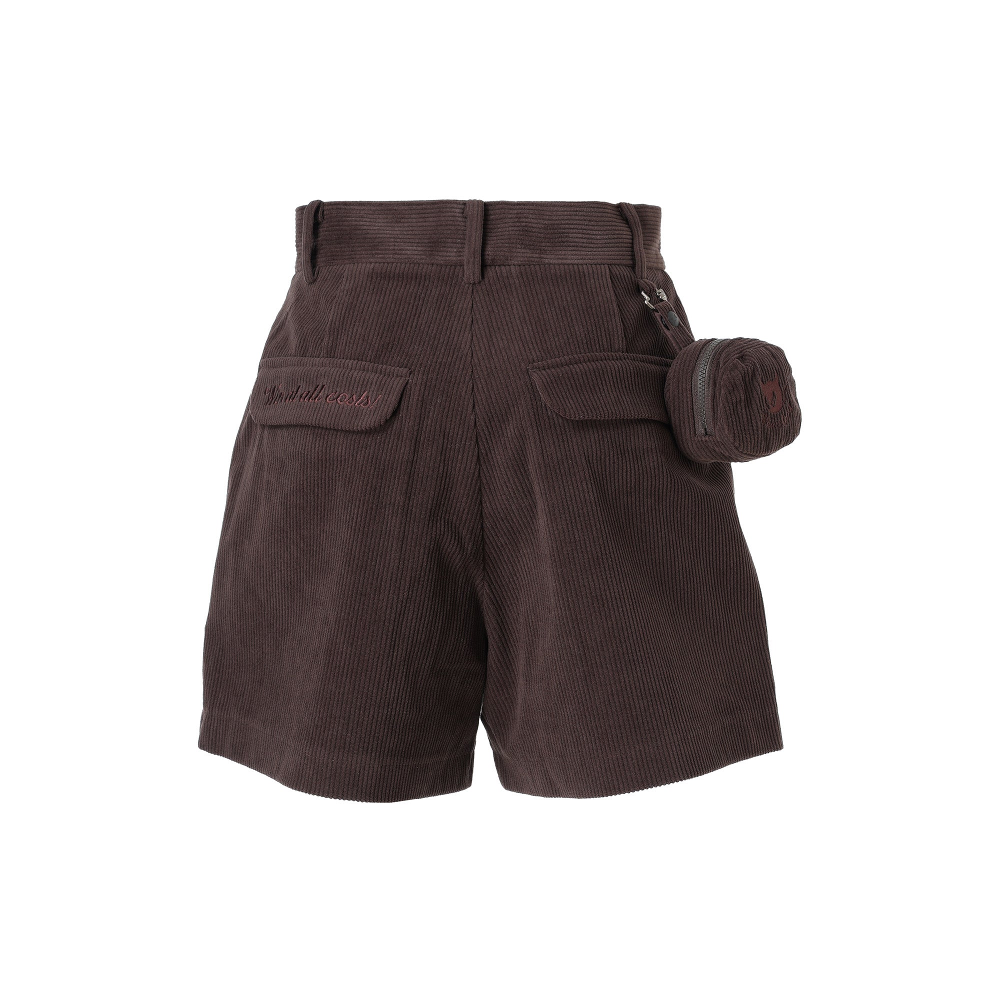 WOMEN コーデュロイショートパンツ ブラウン