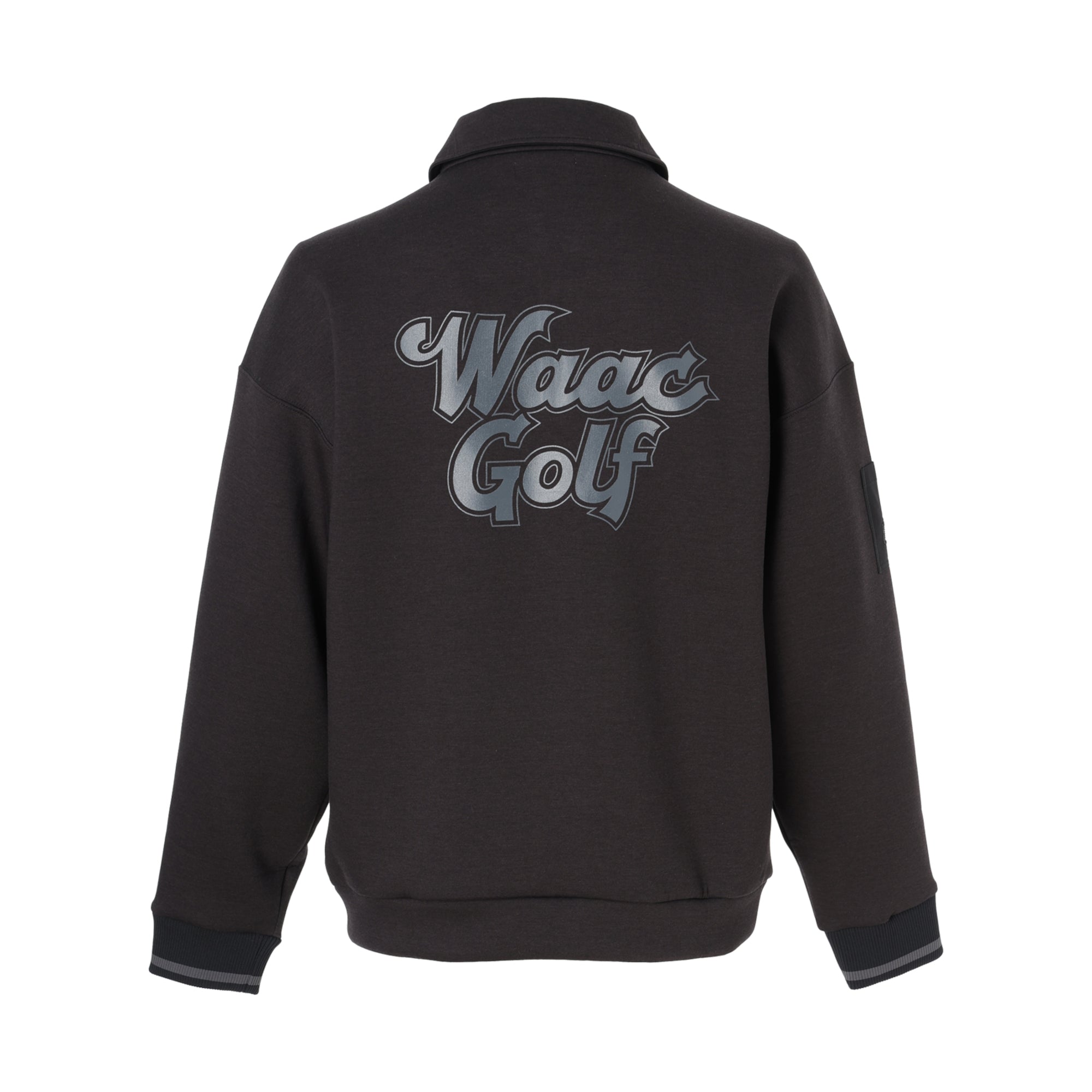 MEN ダンボールニットハーフジップ ブラック