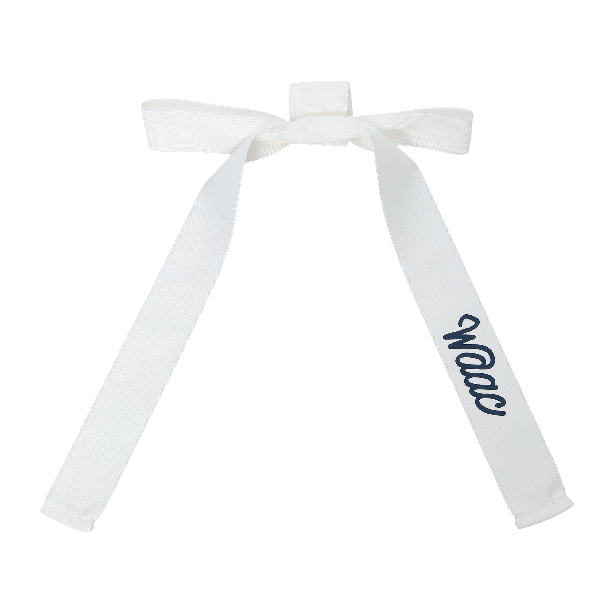 UNISEX リボン付きバイザー ホワイト