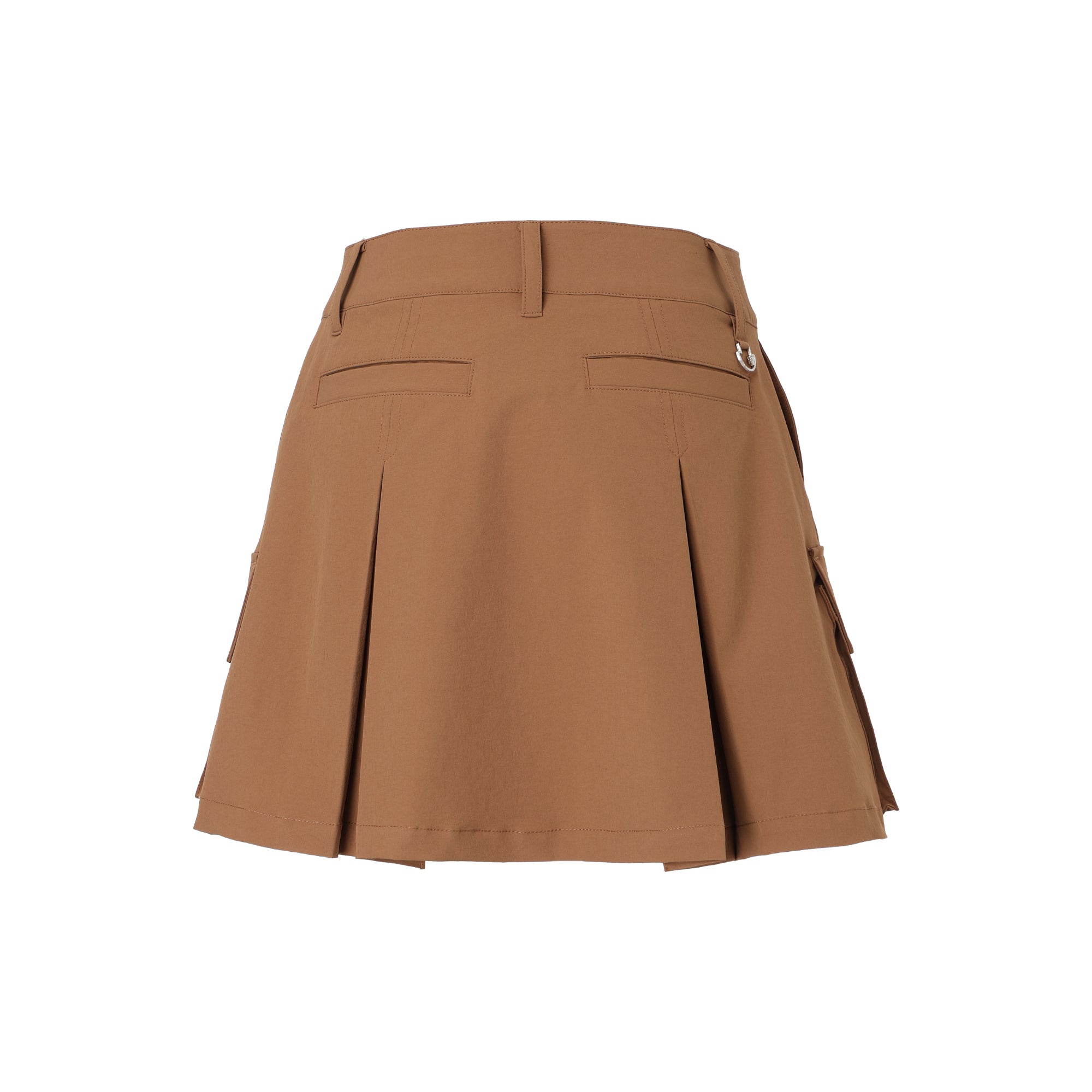 WOMEN 2WAYストレッチ カーゴスカート キャメル