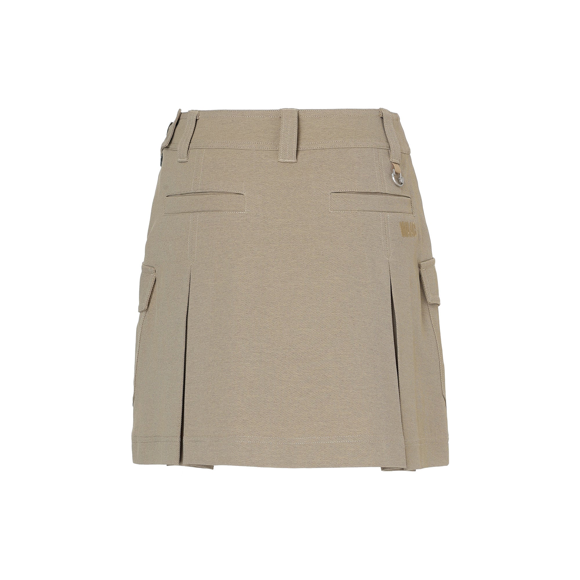 WOMEN バックプリーツスカート ベージュ