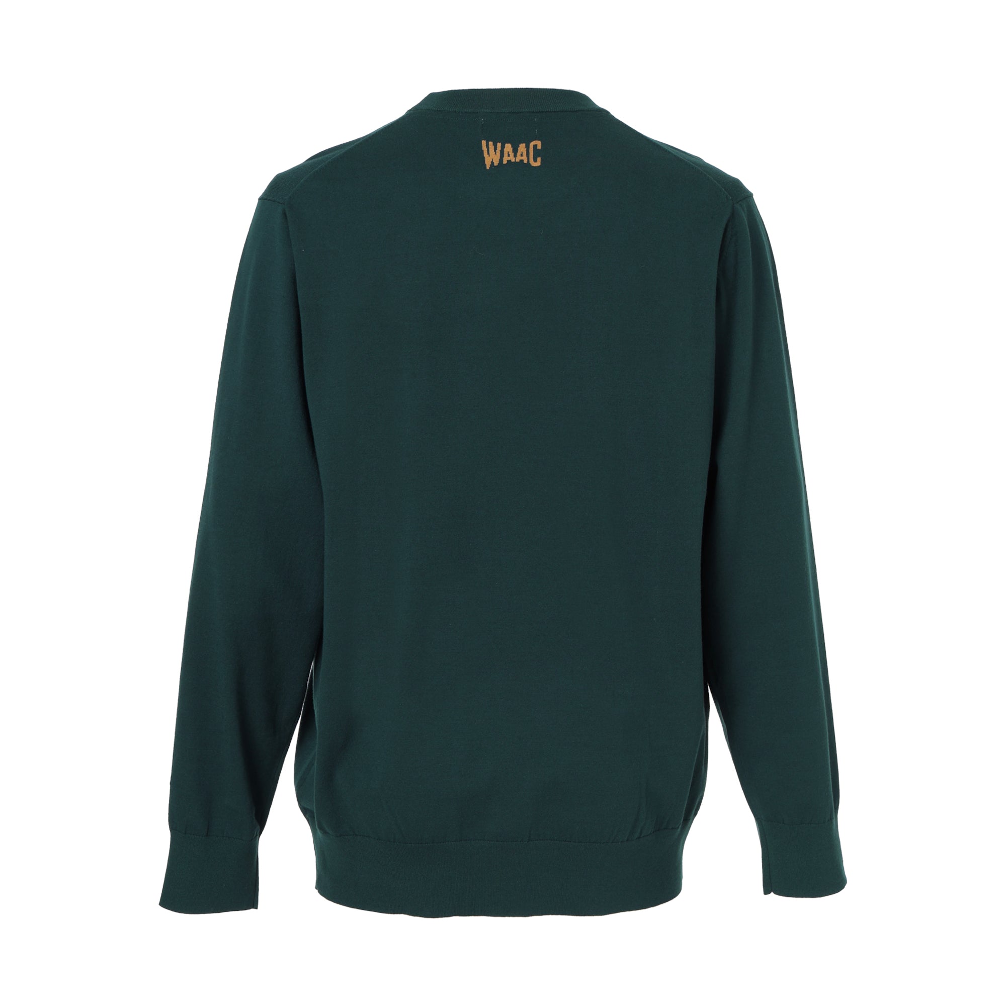 MENS ESSENTIALニット ダークグリーン/072244720