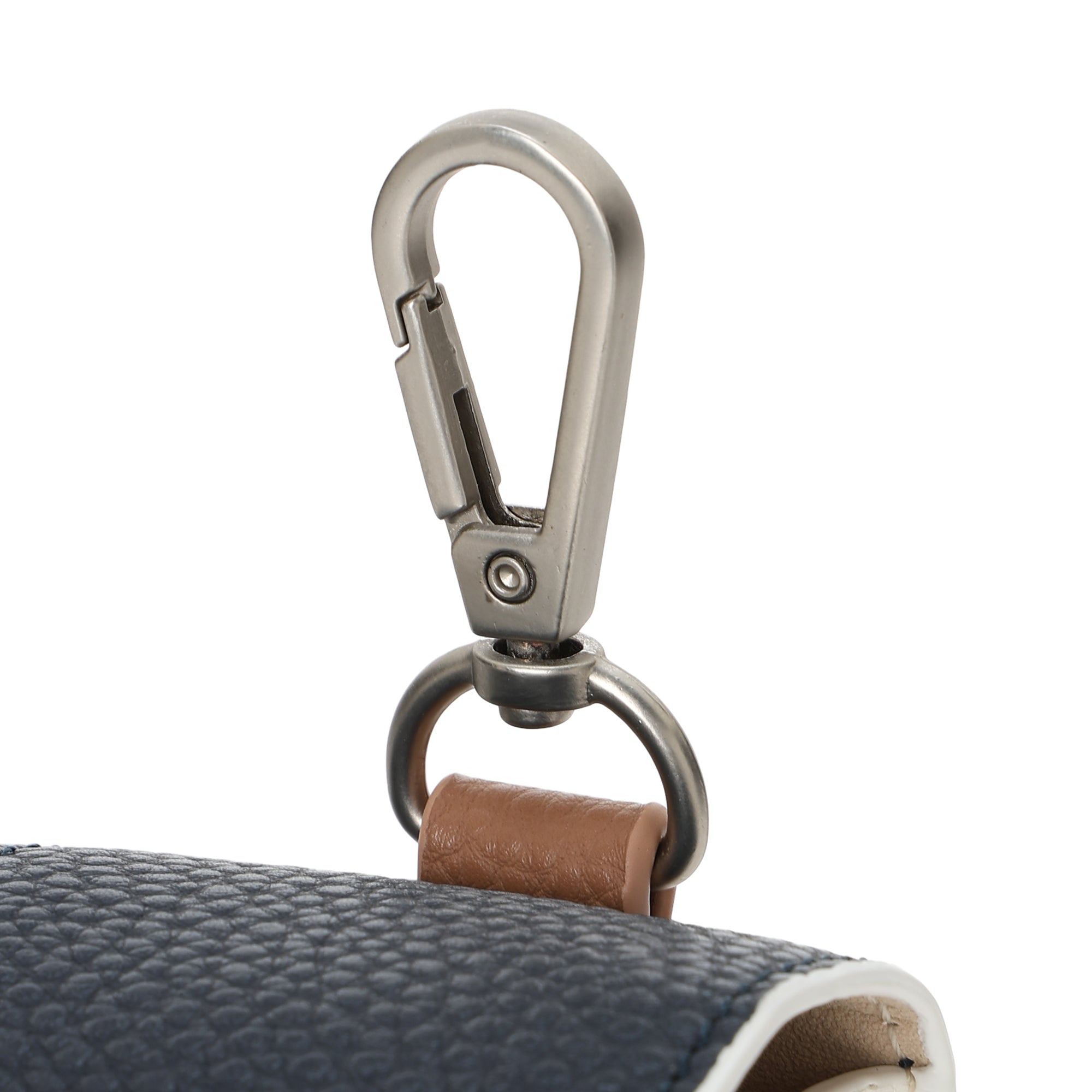 UNISEX Grainy Synthetic Leather ボールポーチ アイボリー