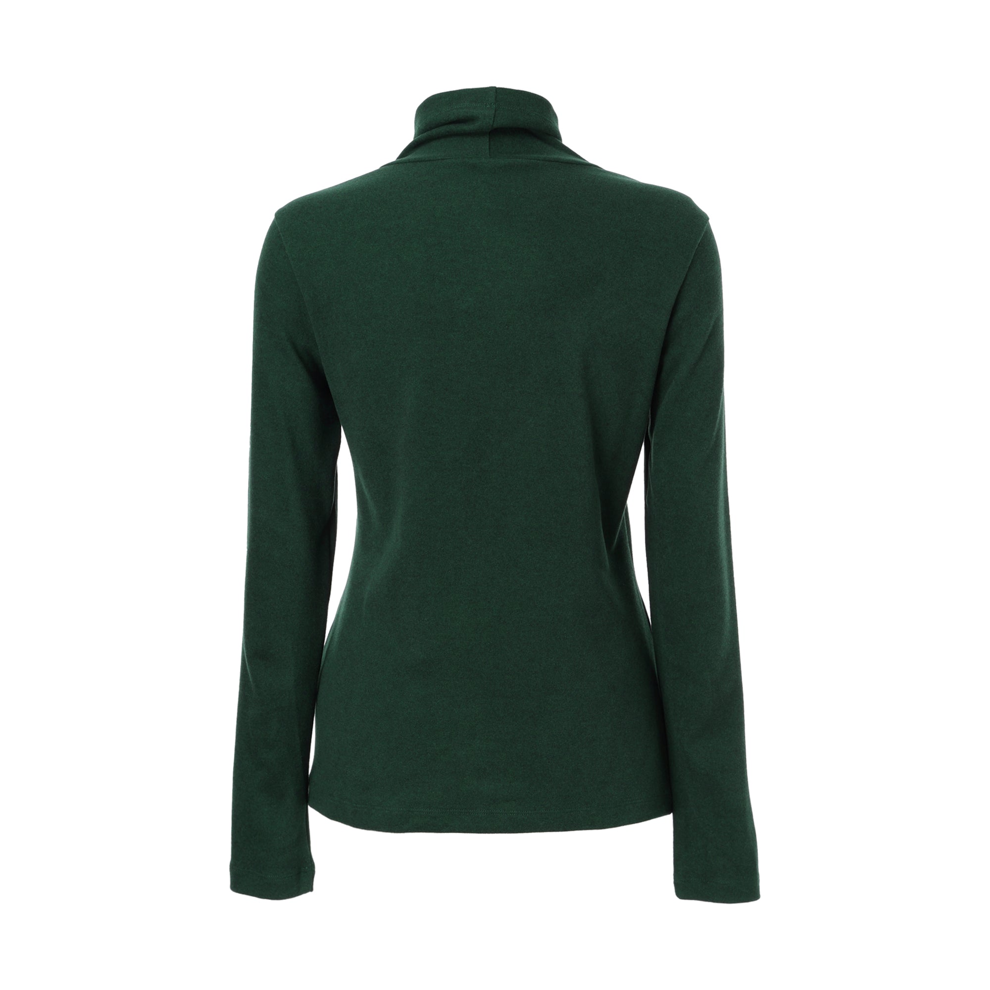 WOMENS AC/Rソフト起毛 長袖ハイネック ダークグリーン/072244080