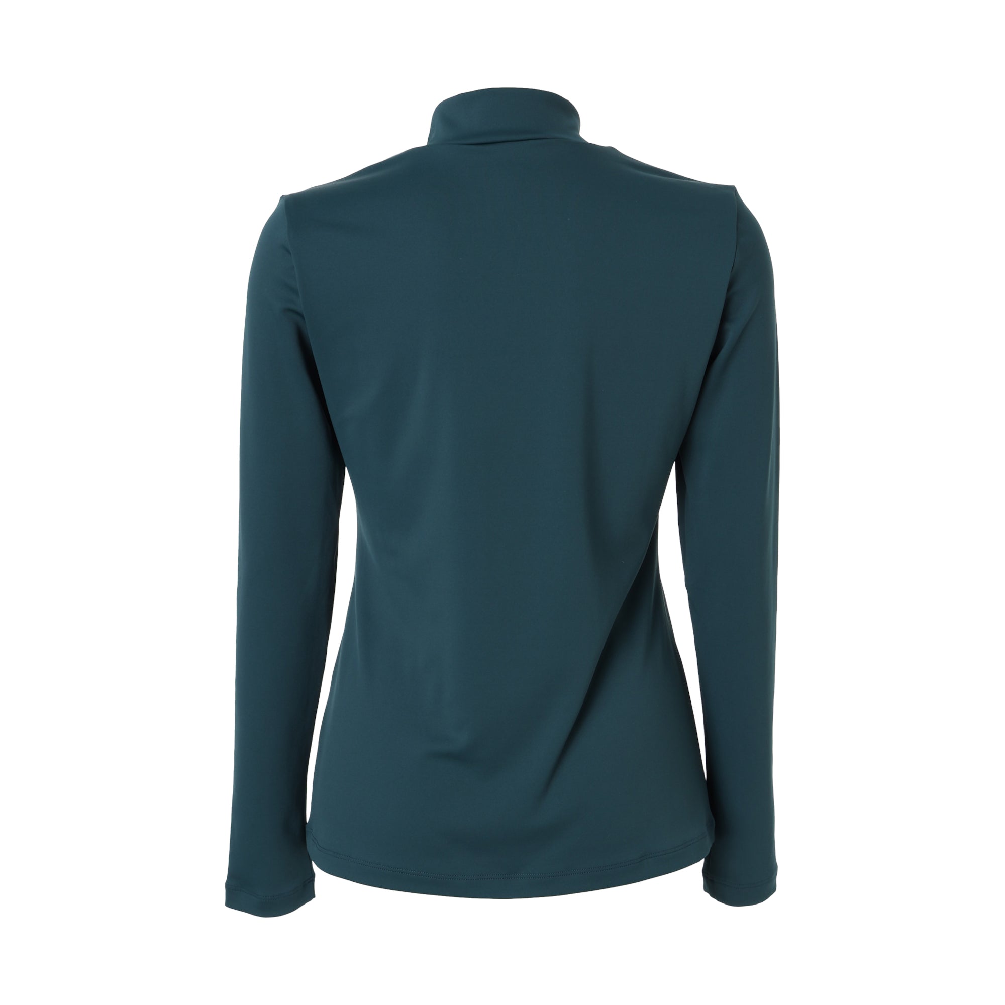 WOMENS PLAYERS EDITION BASICベア天竺 長袖モックネック ダークグリーン/072244050