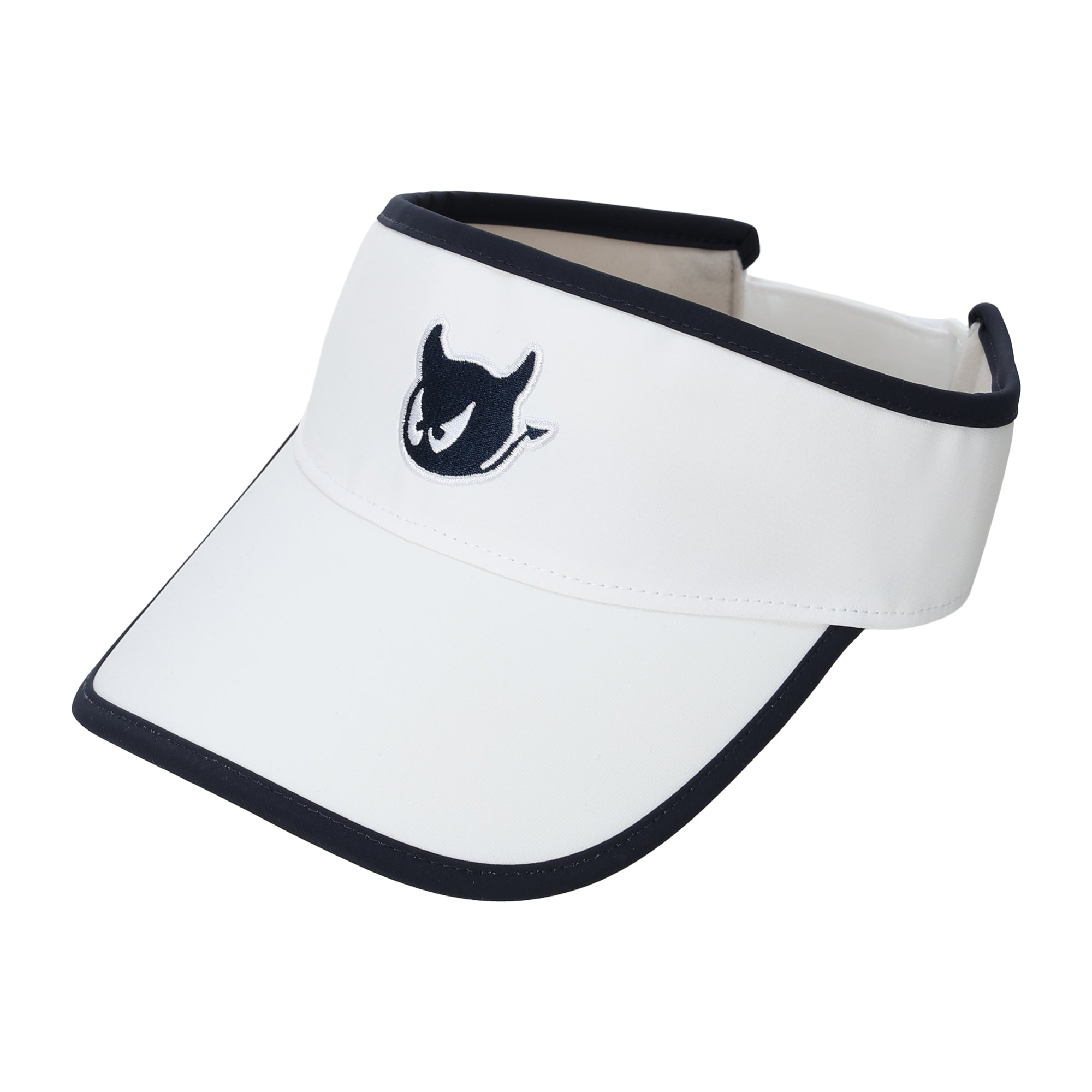 UNISEX リボン付きバイザー ホワイト