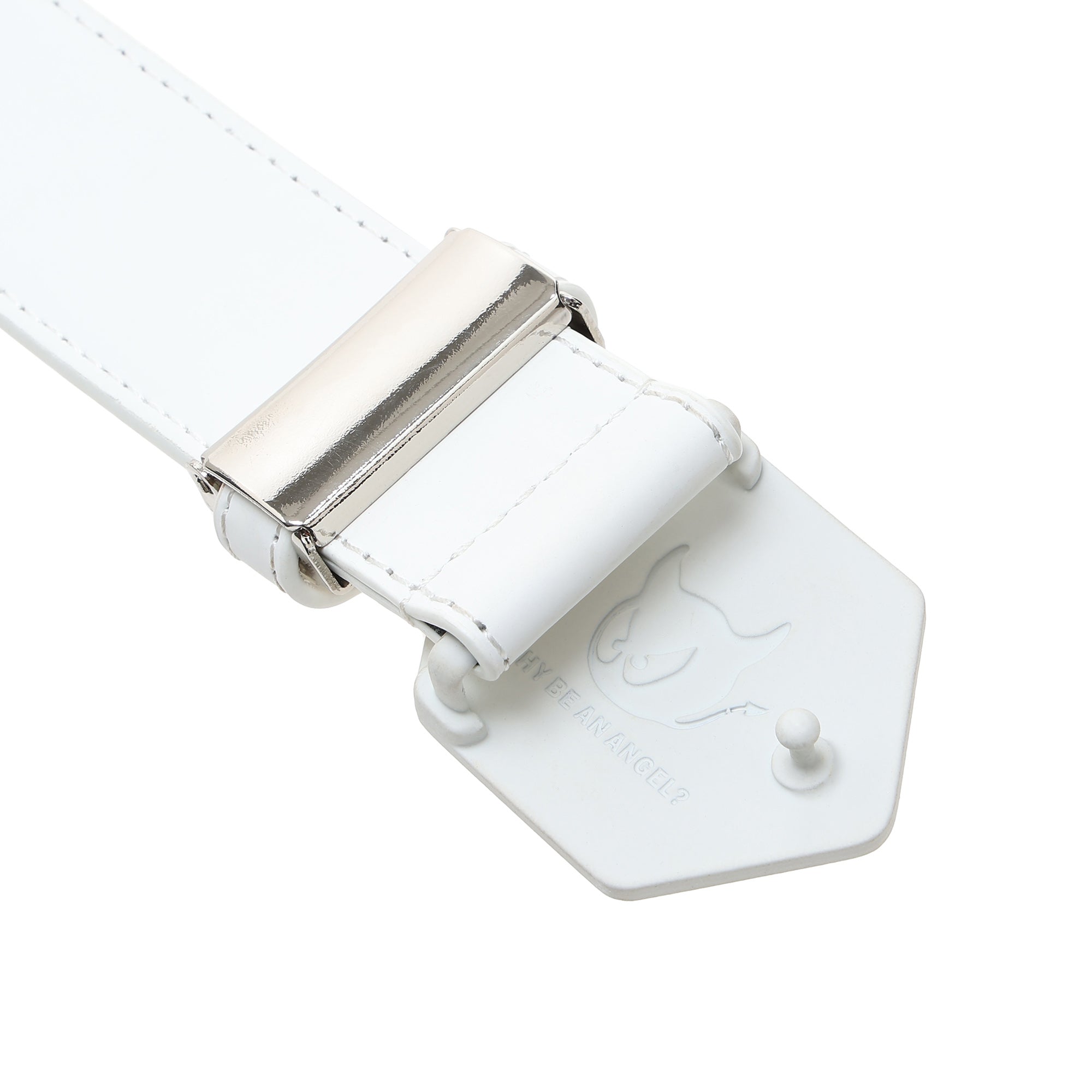 MEN ロゴバックルベルト ブラック