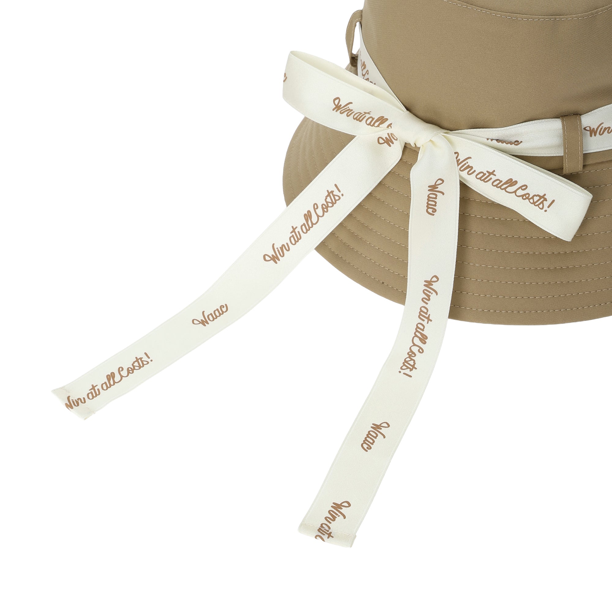 UNISEX リボンバケットハット ホワイト