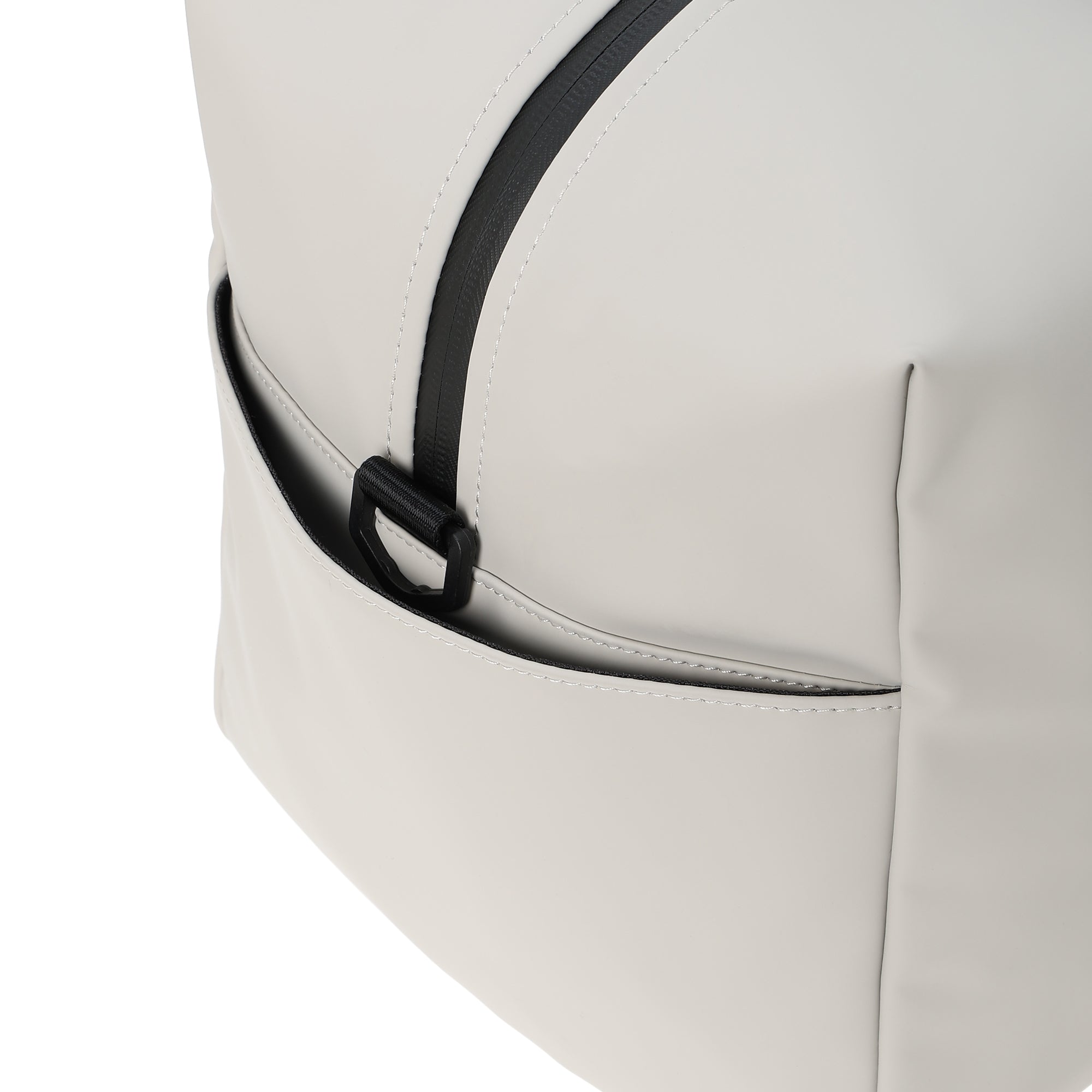 UNISEX MATTE FAUX LEATHER ボストンバッグ ブラック