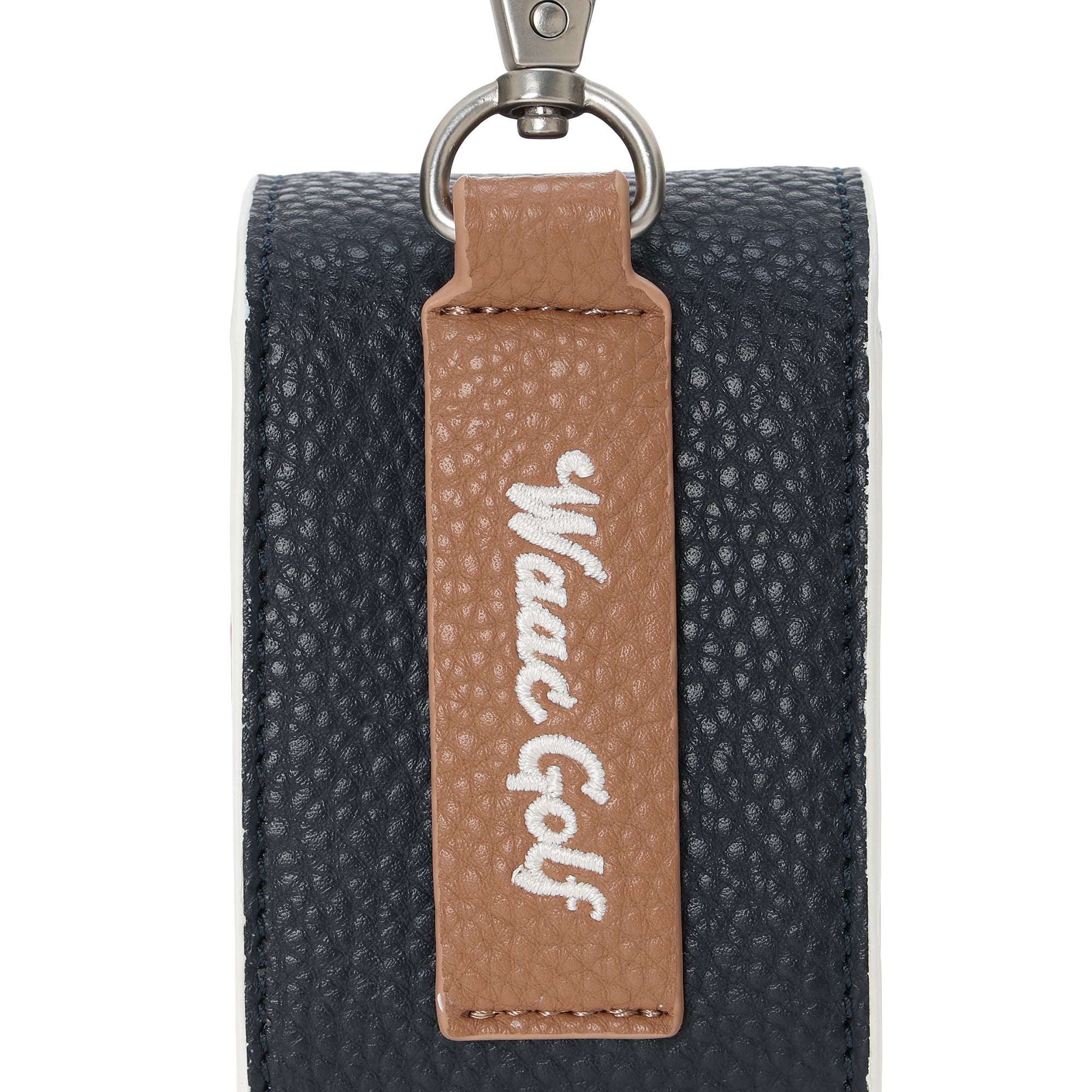 UNISEX Grainy Synthetic Leather ボールポーチ アイボリー