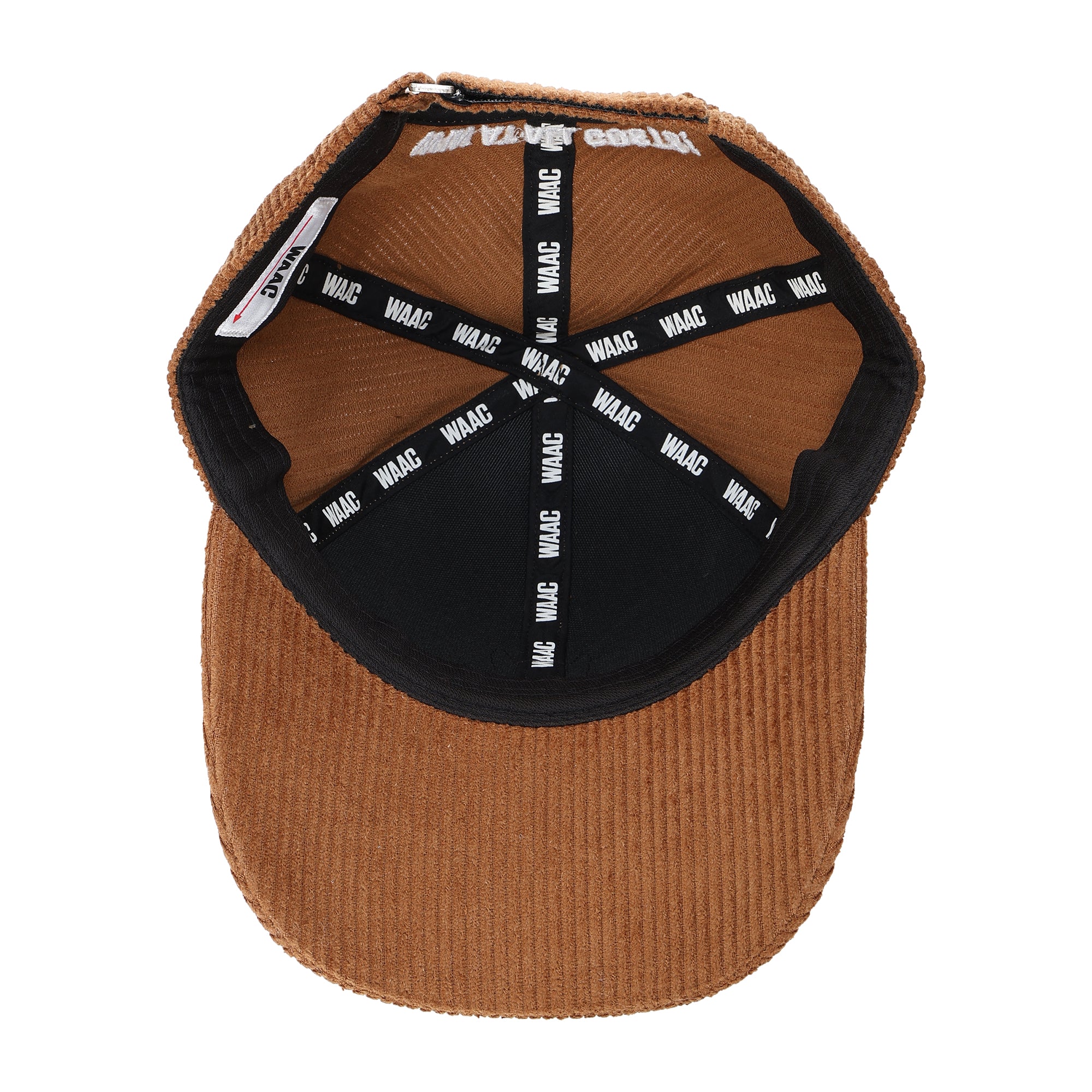 WOMEN コーデュロイポンポンキャップ キャメル