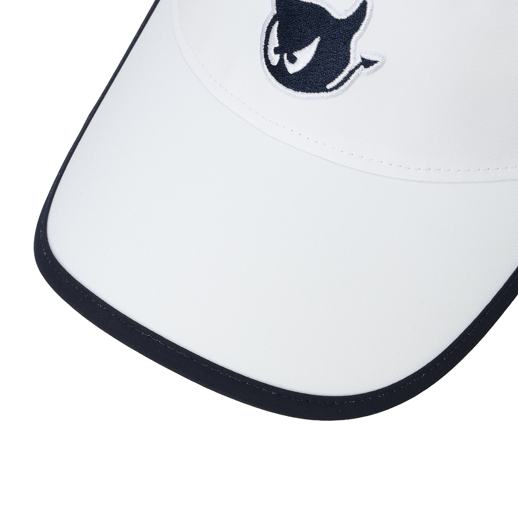 UNISEX リボン付きバイザー ホワイト