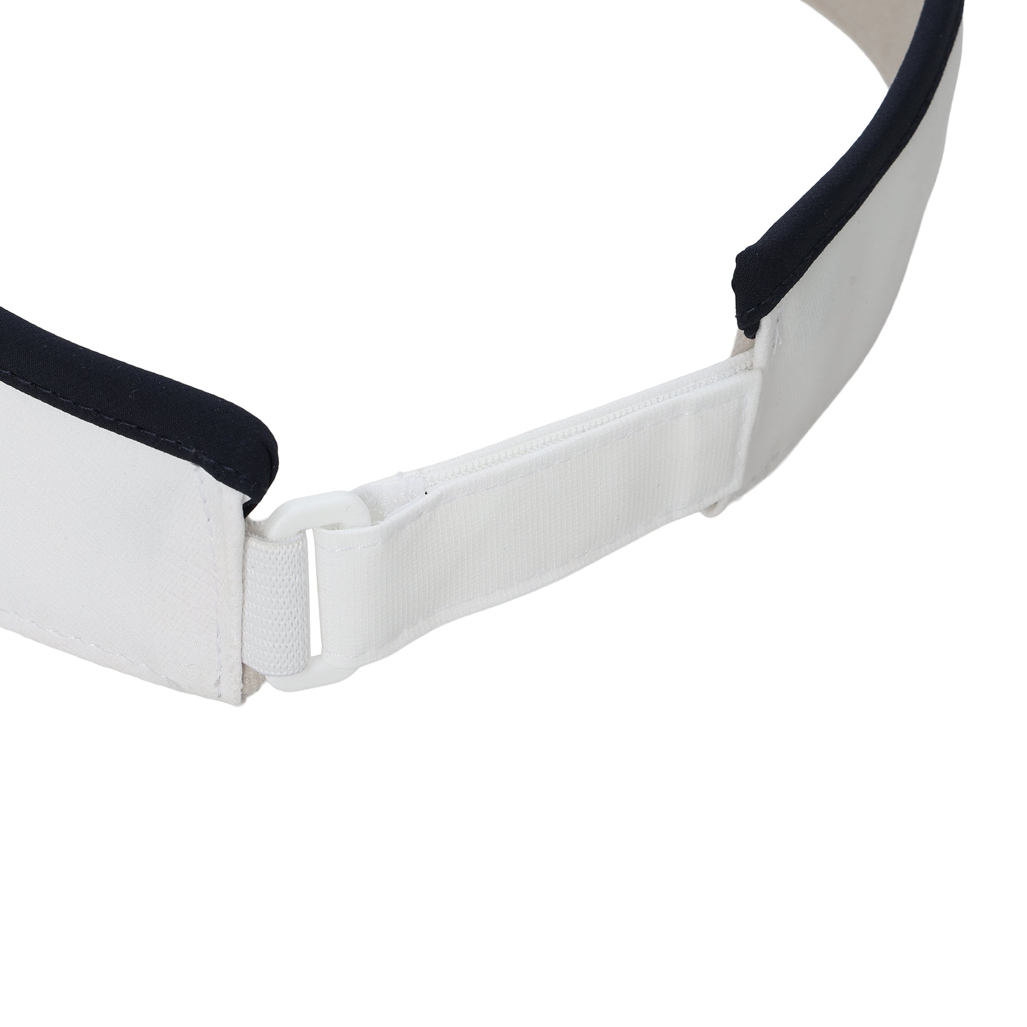 UNISEX リボン付きバイザー ホワイト