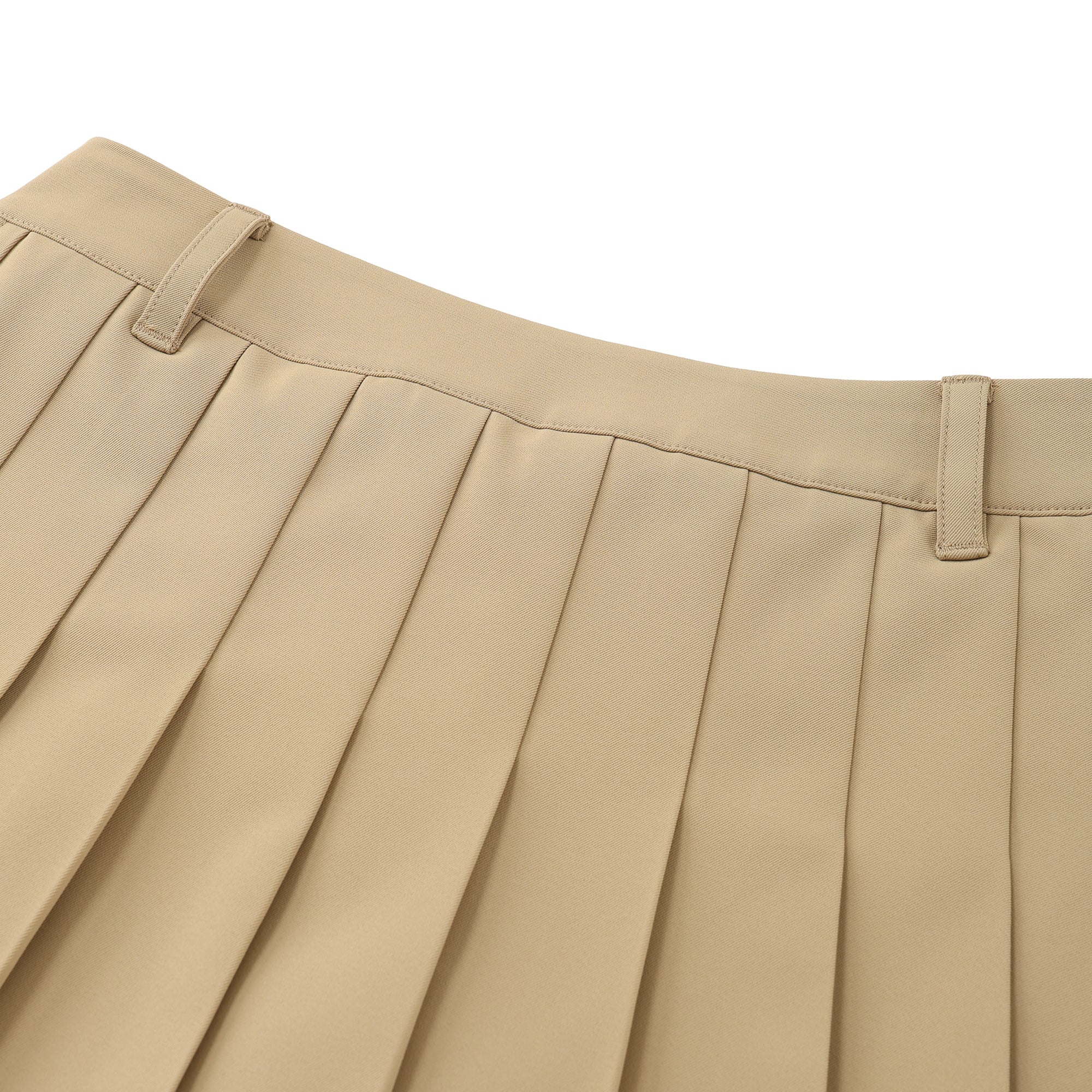 WOMEN ESSENTIALプリーツスカート ベージュ