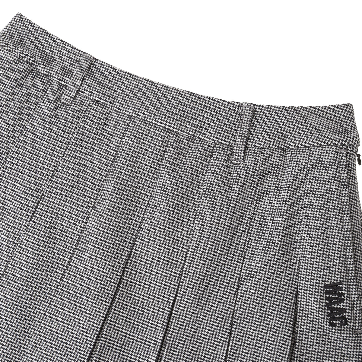 WOMEN 両面起毛プリーツスカート グレー