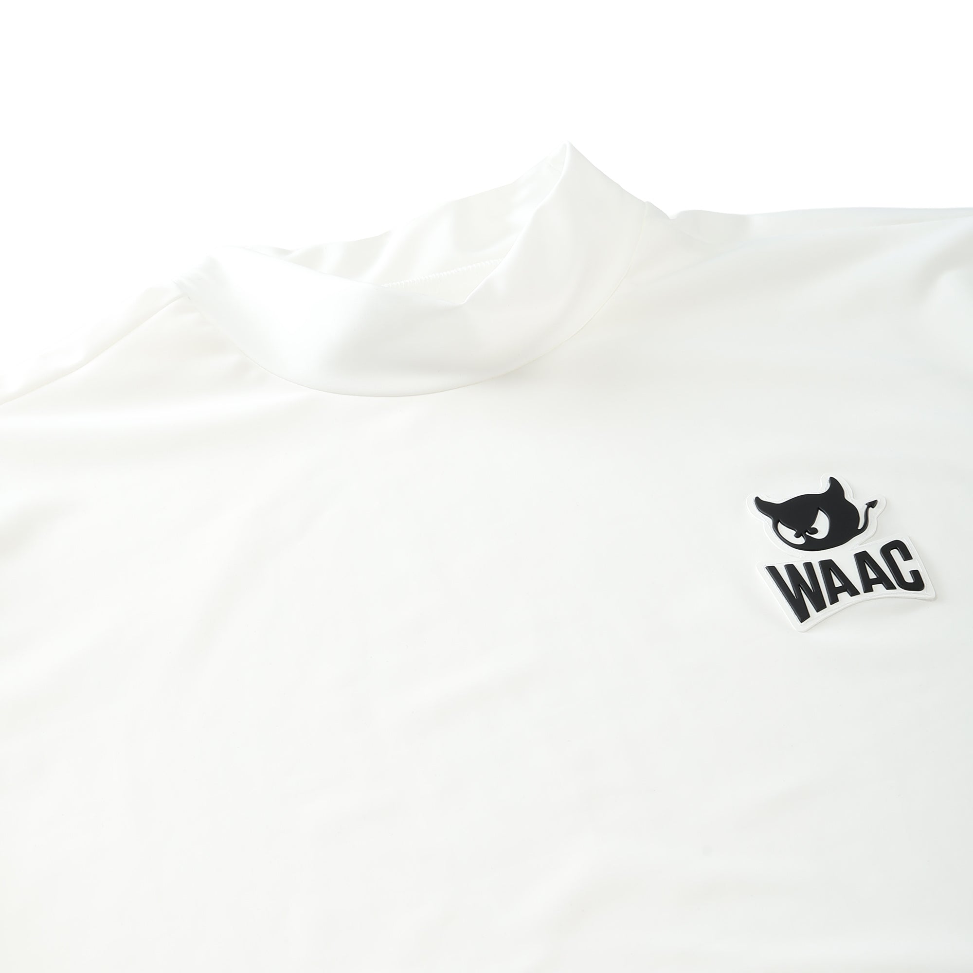 MEN ECO NYLON モックネック チャコール
