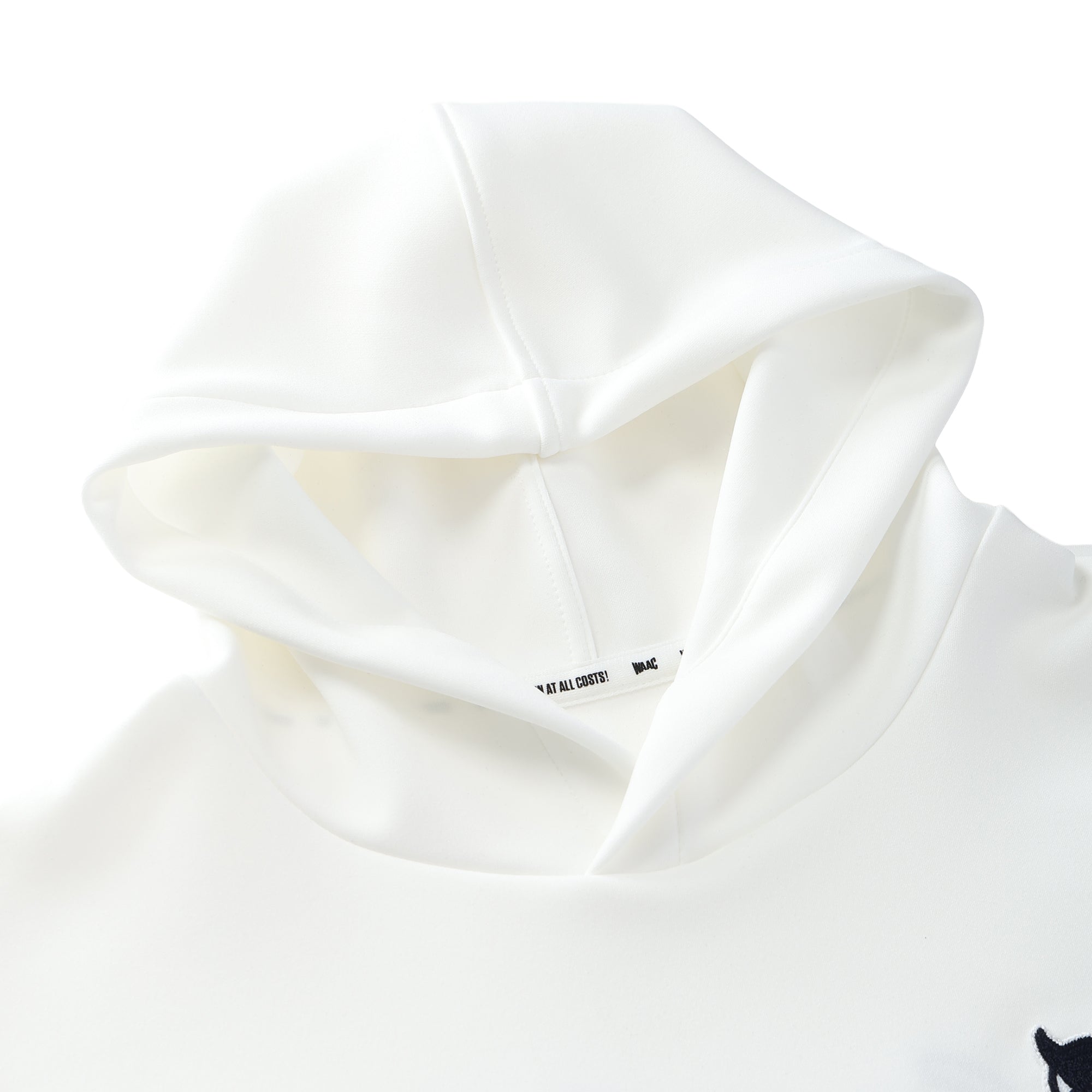 WOMEN バックロゴ ダンボールニットフーディー ホワイト