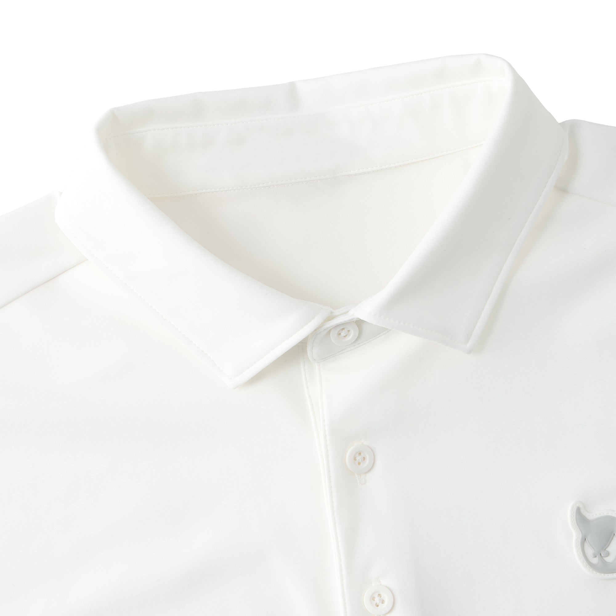 MEN ESSENTIAL ECO NYLON ポロシャツ ホワイト