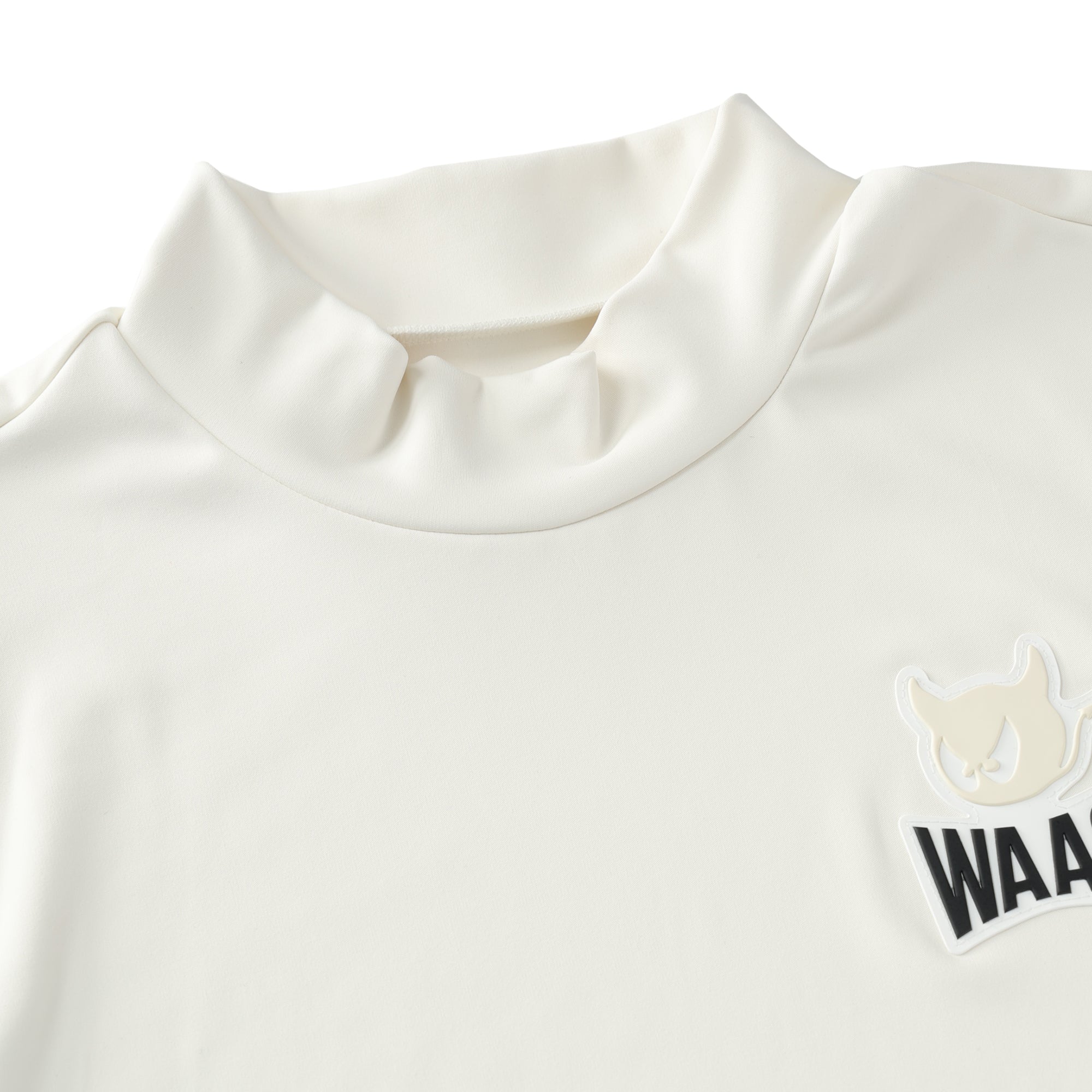 WOMENS PLAYERS EDITION BASICベア天竺 長袖モックネック アイボリー/072244050
