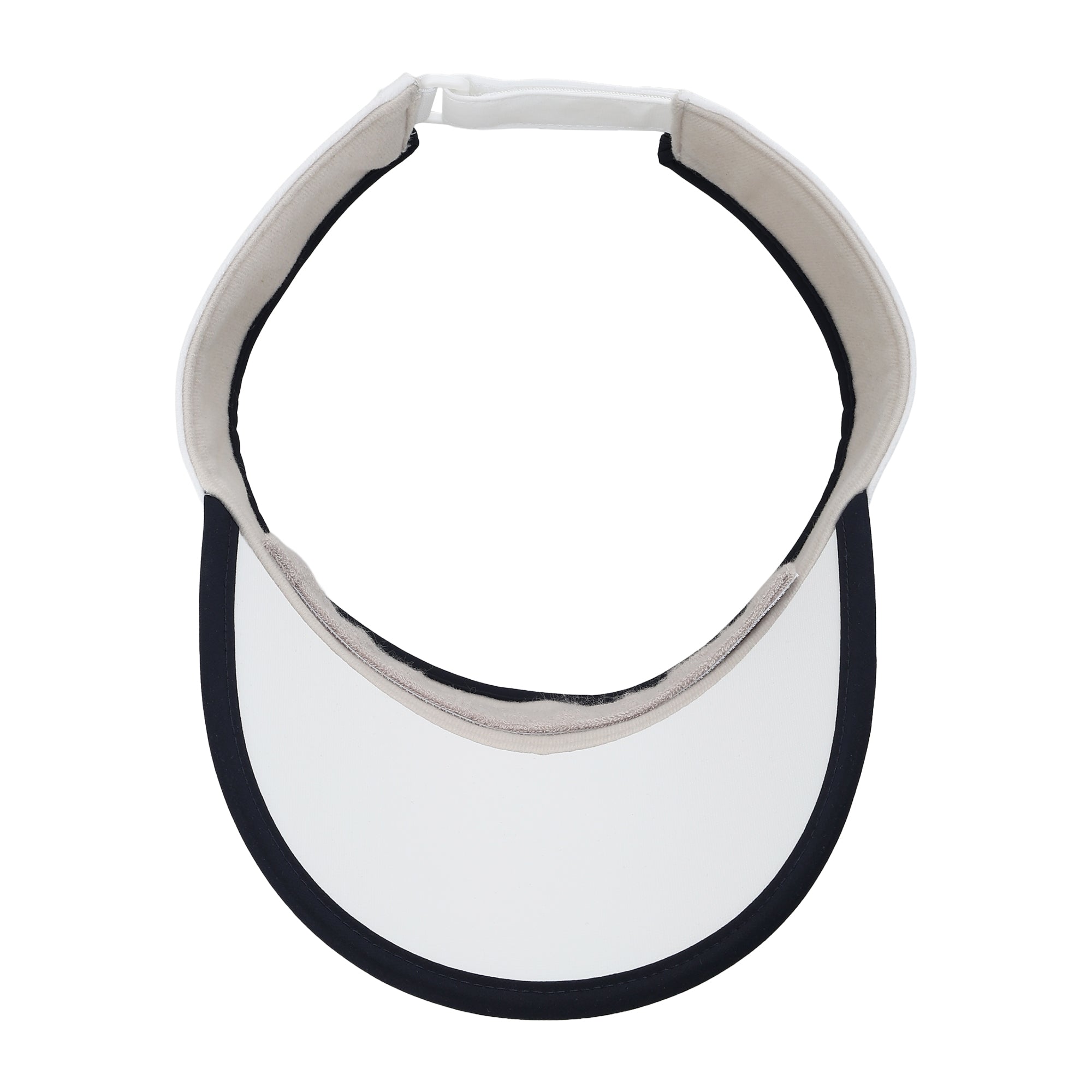 UNISEX リボン付きバイザー ホワイト