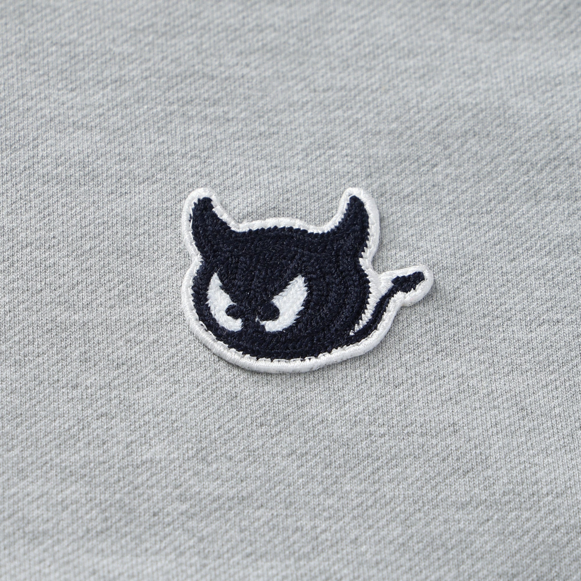 MEN コットンタッチ ハーフジップポロ ネイビー