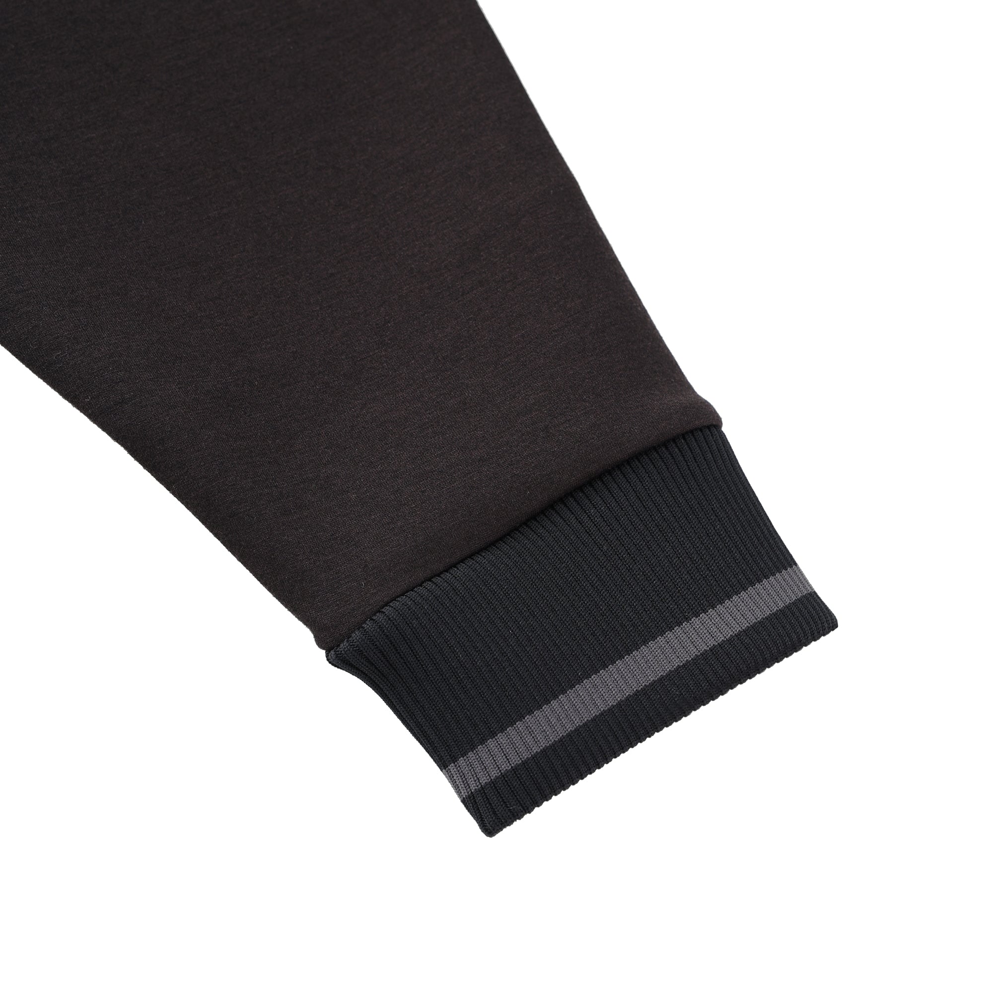 MENS ダンボールニットハーフジップ ブラック/072244021