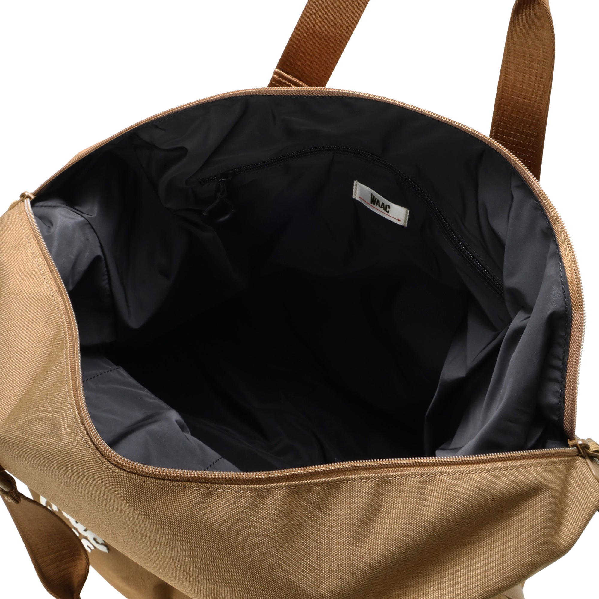 UNISEX CITY LINE ボストンバッグ ベージュ