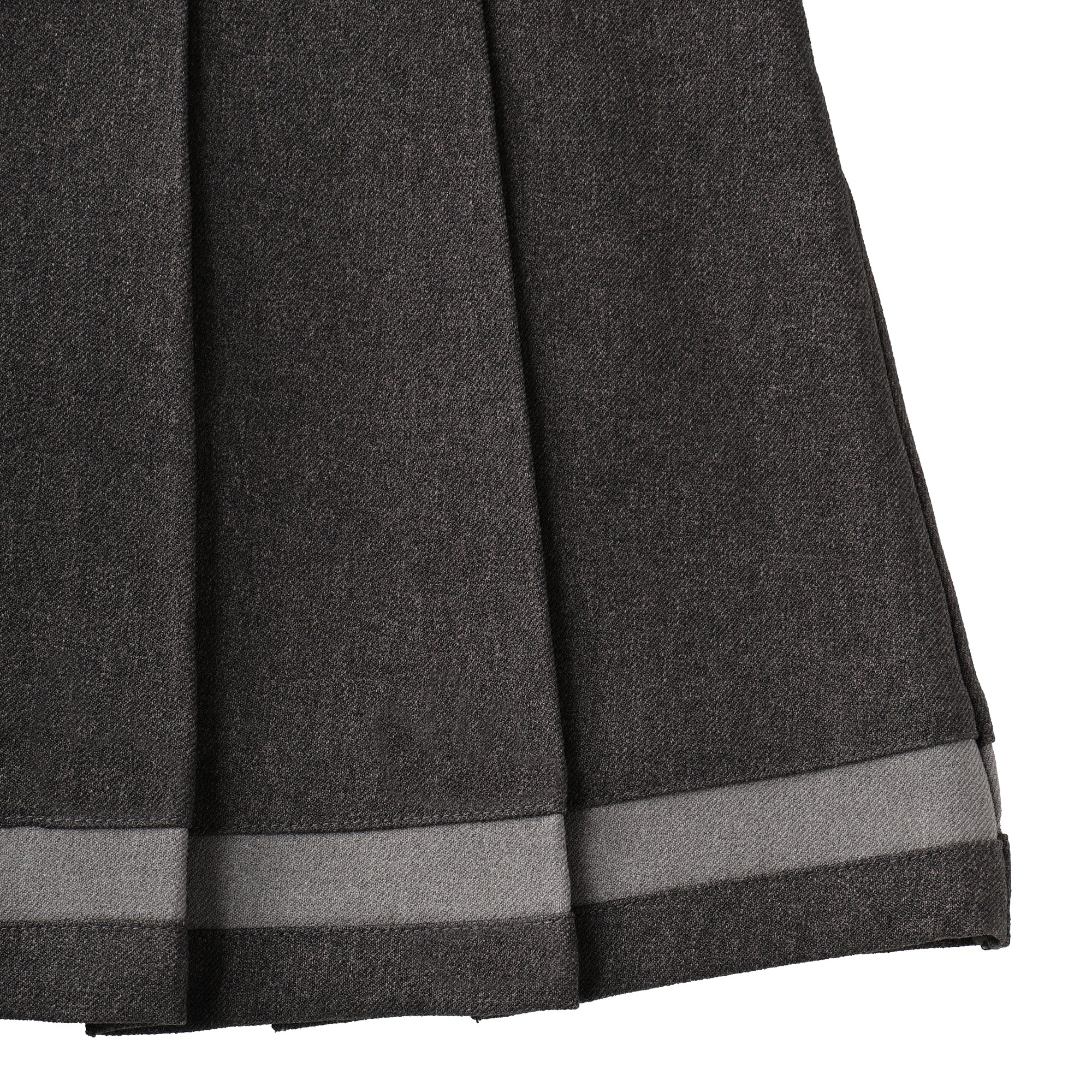 WOMENS ウールライクプリーツスカート チャコール/072244380