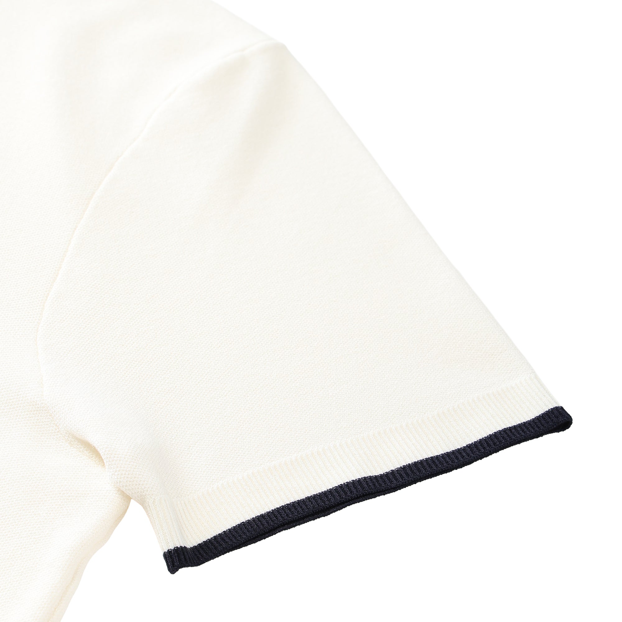 MEN ニットポロ ホワイト