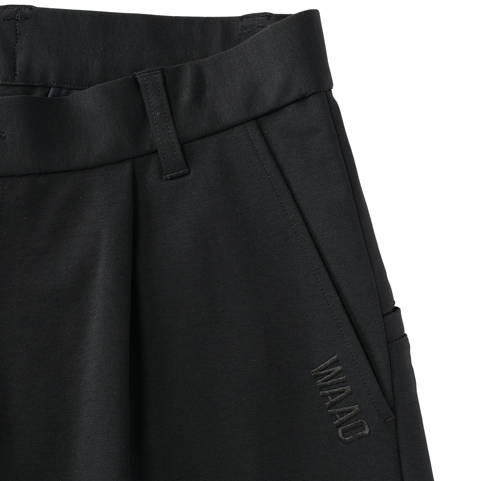 MEN ライトストレッチポンチ ハーフパンツ ブラック