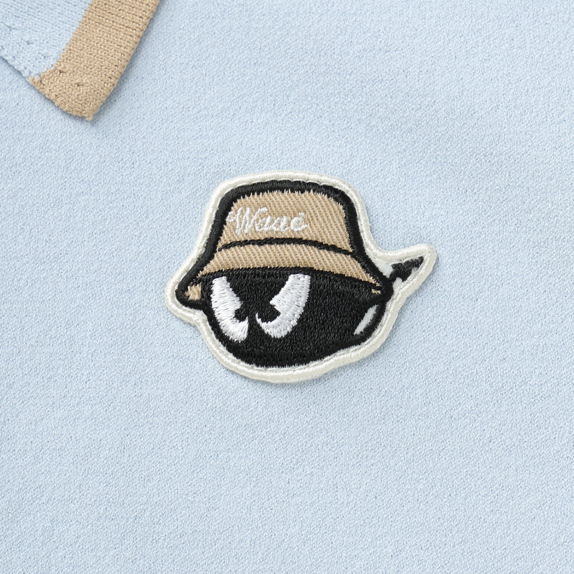 【25SS 新作】WOMEN シーズナルニットポロシャツ ライトブルー