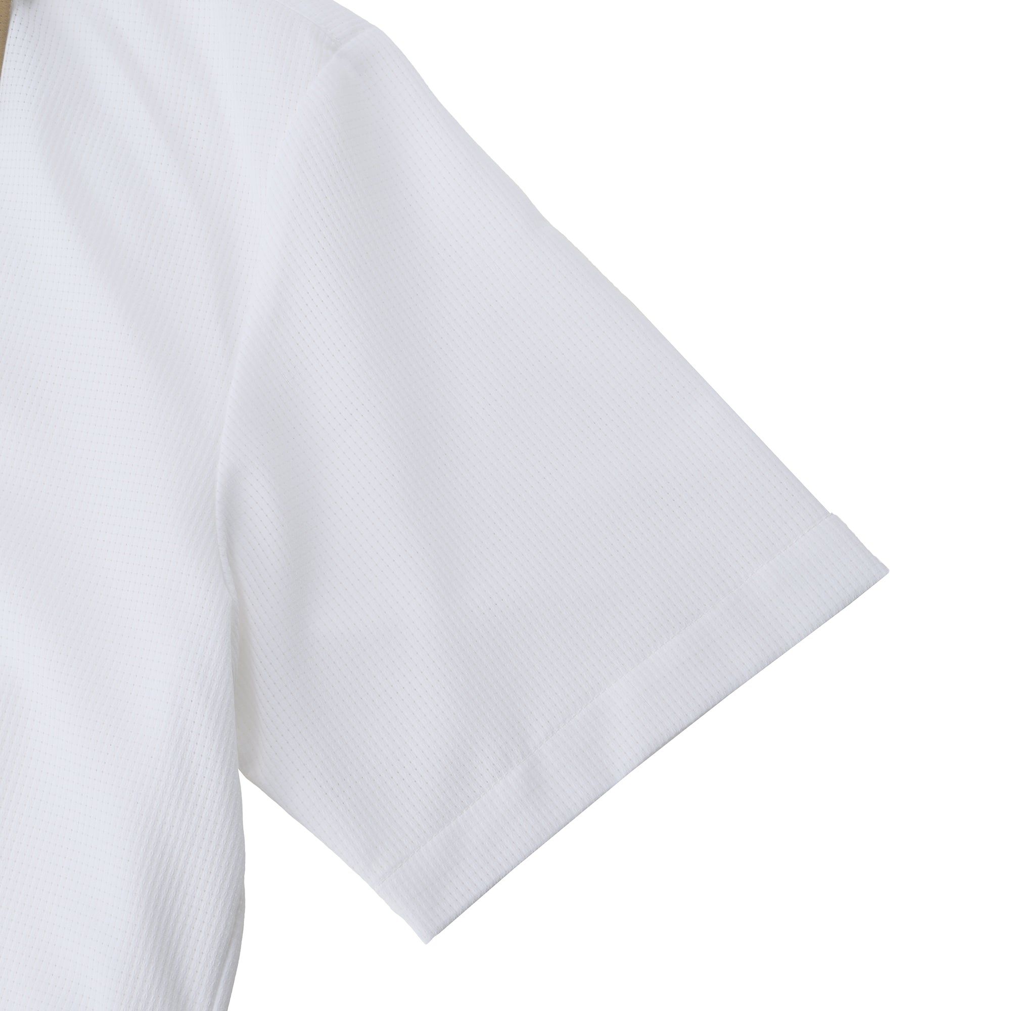 【25SS 新作】MEN DotAir®バックプリントオープンシャツ ホワイト