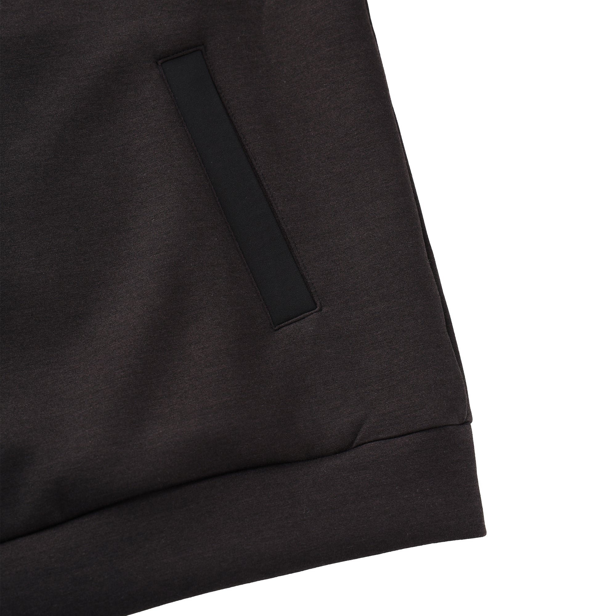 MENS ダンボールニットハーフジップ ブラック/072244021