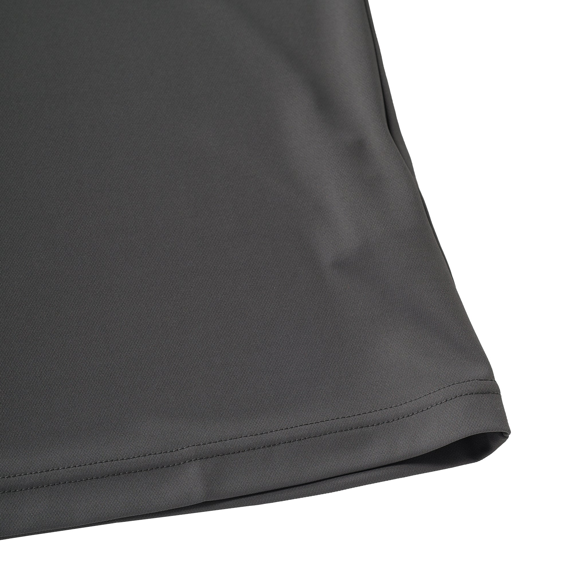 MEN バックハニカム 半袖モックネック ホワイト