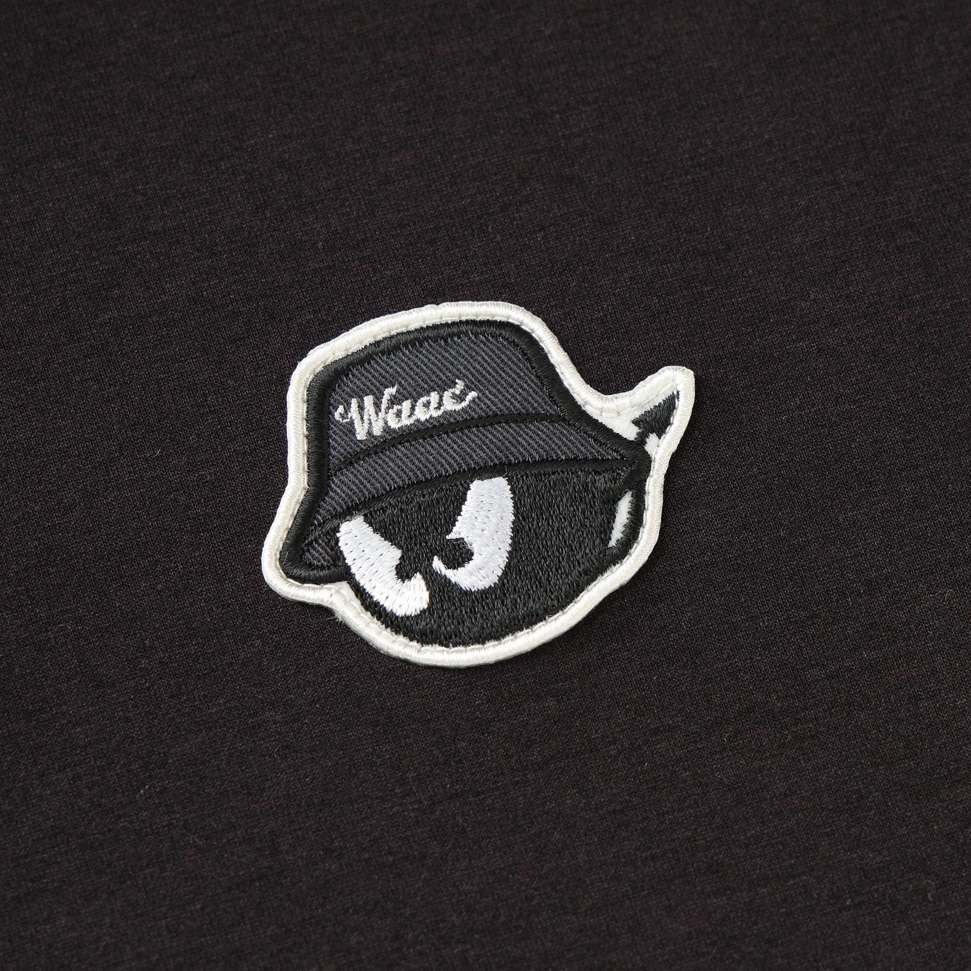 MENS ダンボールニットハーフジップ ブラック/072244021