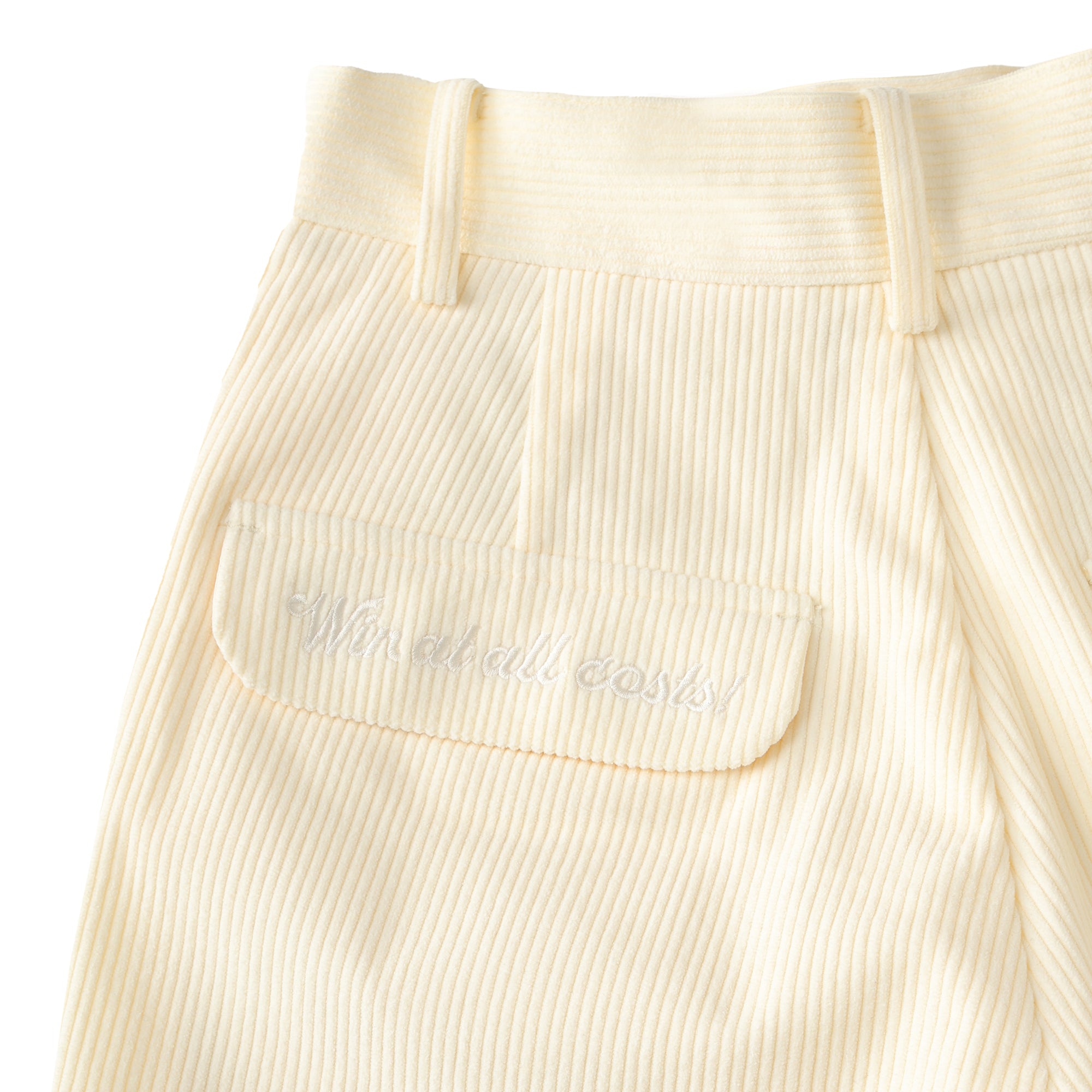 WOMEN コーデュロイショートパンツ アイボリー