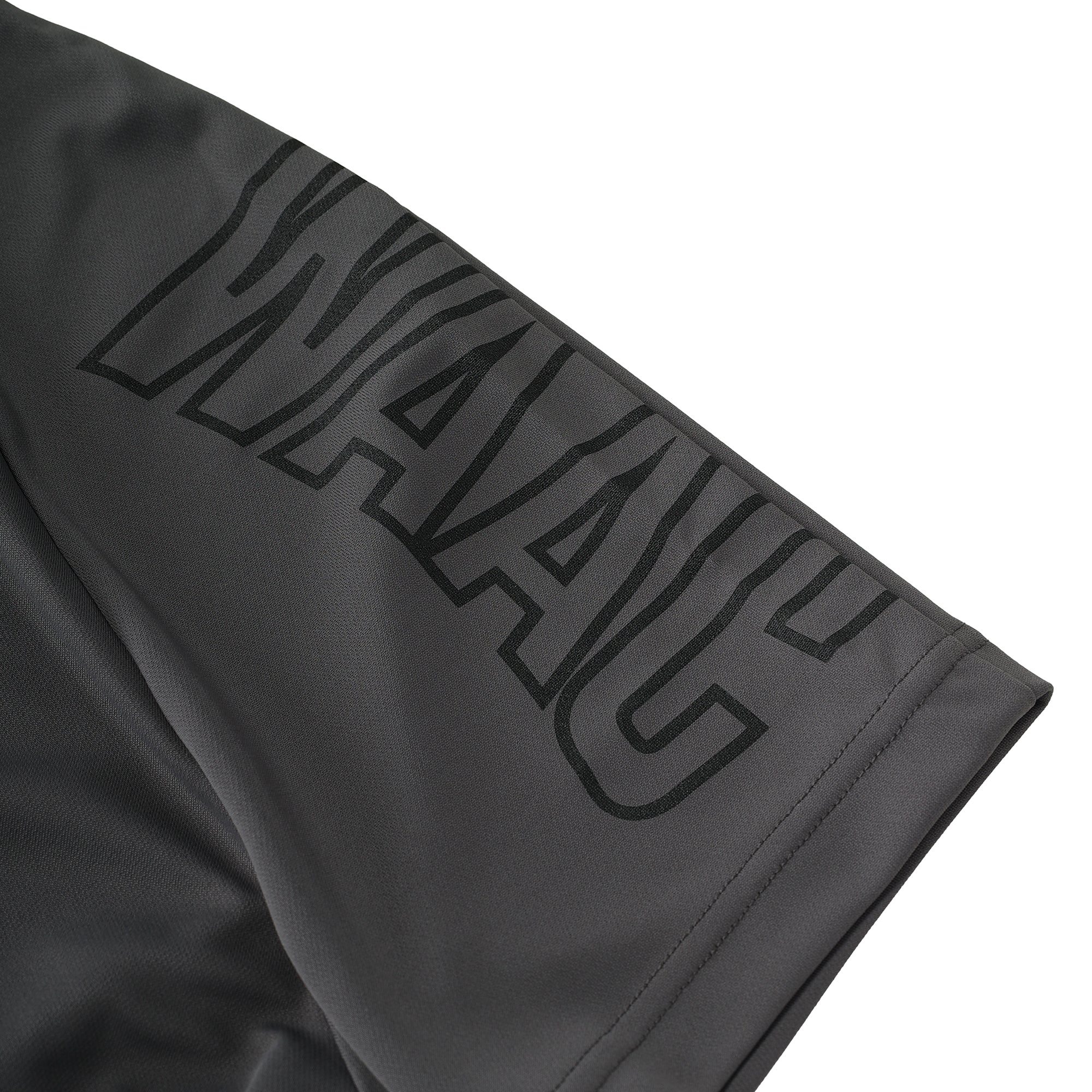 MEN バックハニカム 半袖モックネック ホワイト