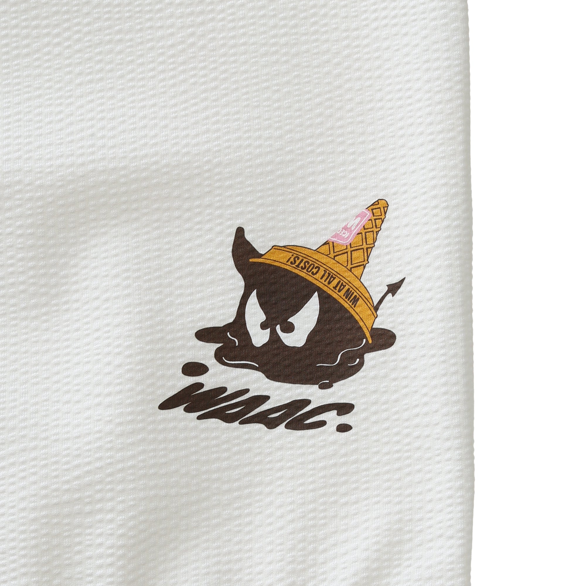 MEN ストレッチサッカー ICE CREAM WAACKYポロ ネイビー