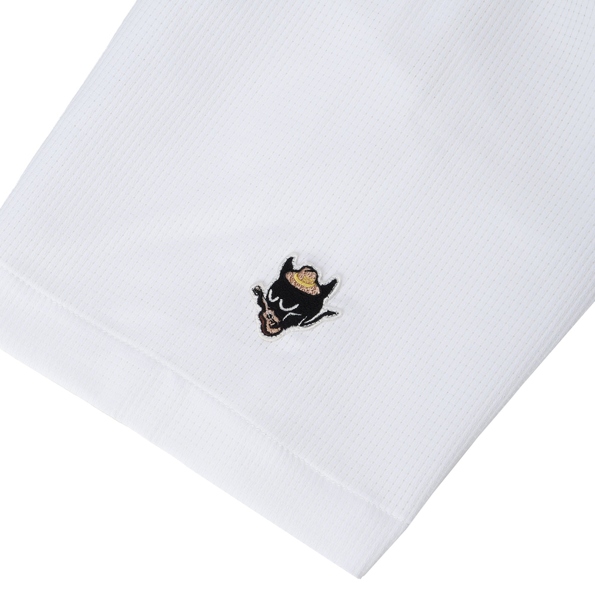 【25SS 新作】MEN DotAir®バックプリントオープンシャツ ホワイト