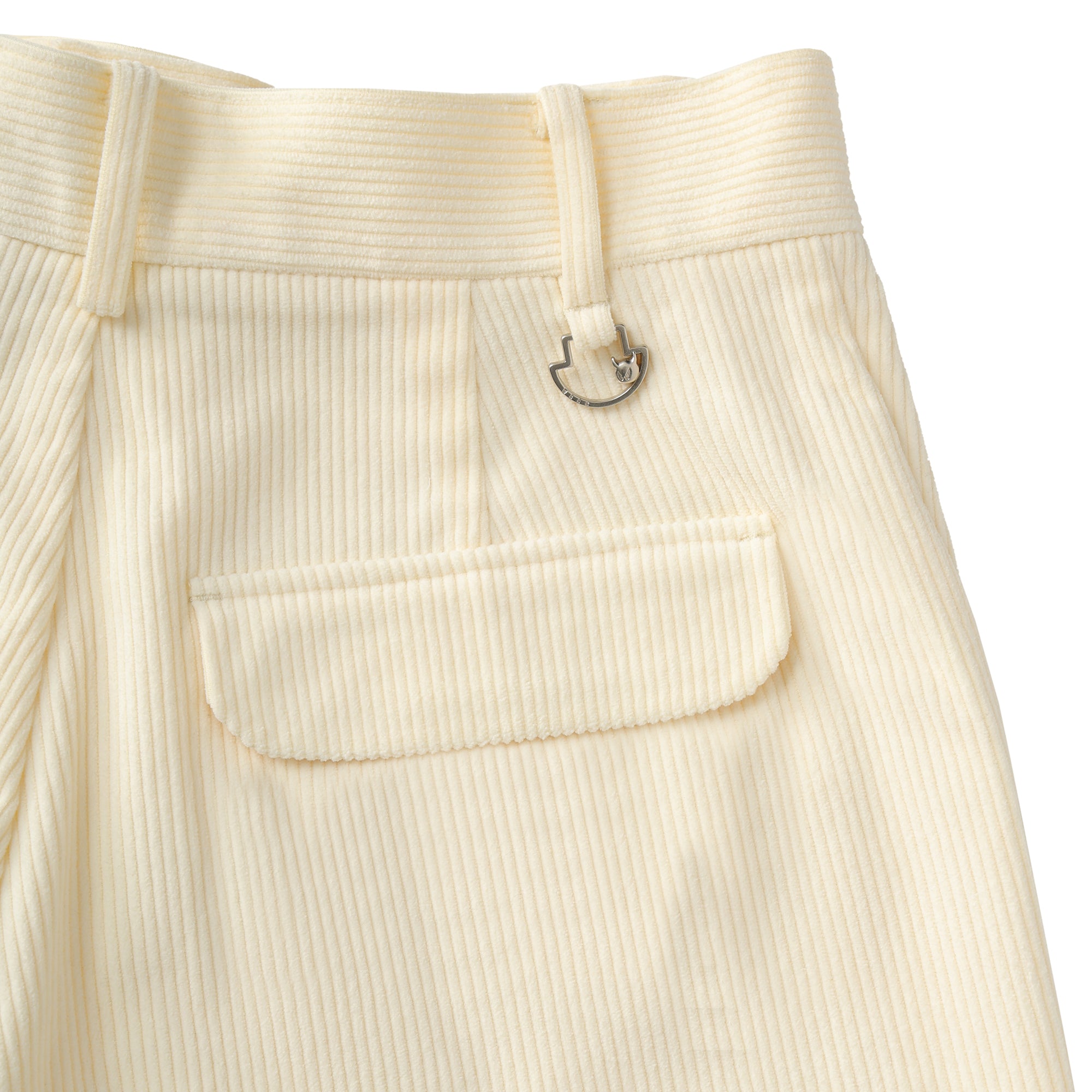 WOMEN コーデュロイショートパンツ アイボリー